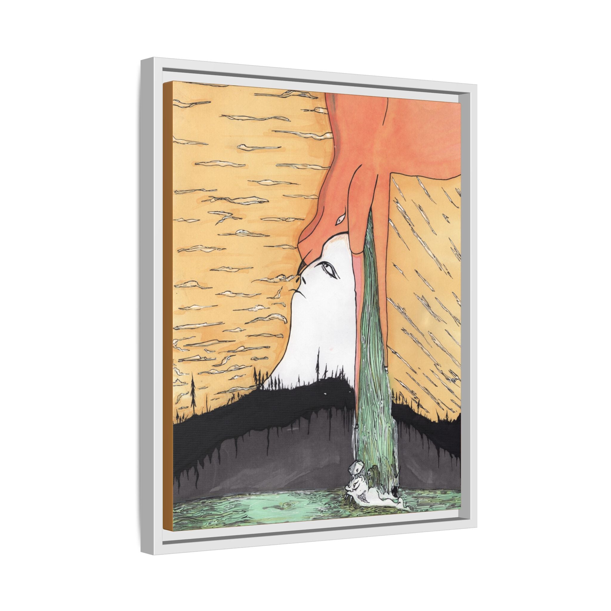 Surreal Sunrise Matte Canvas Print By Larry White