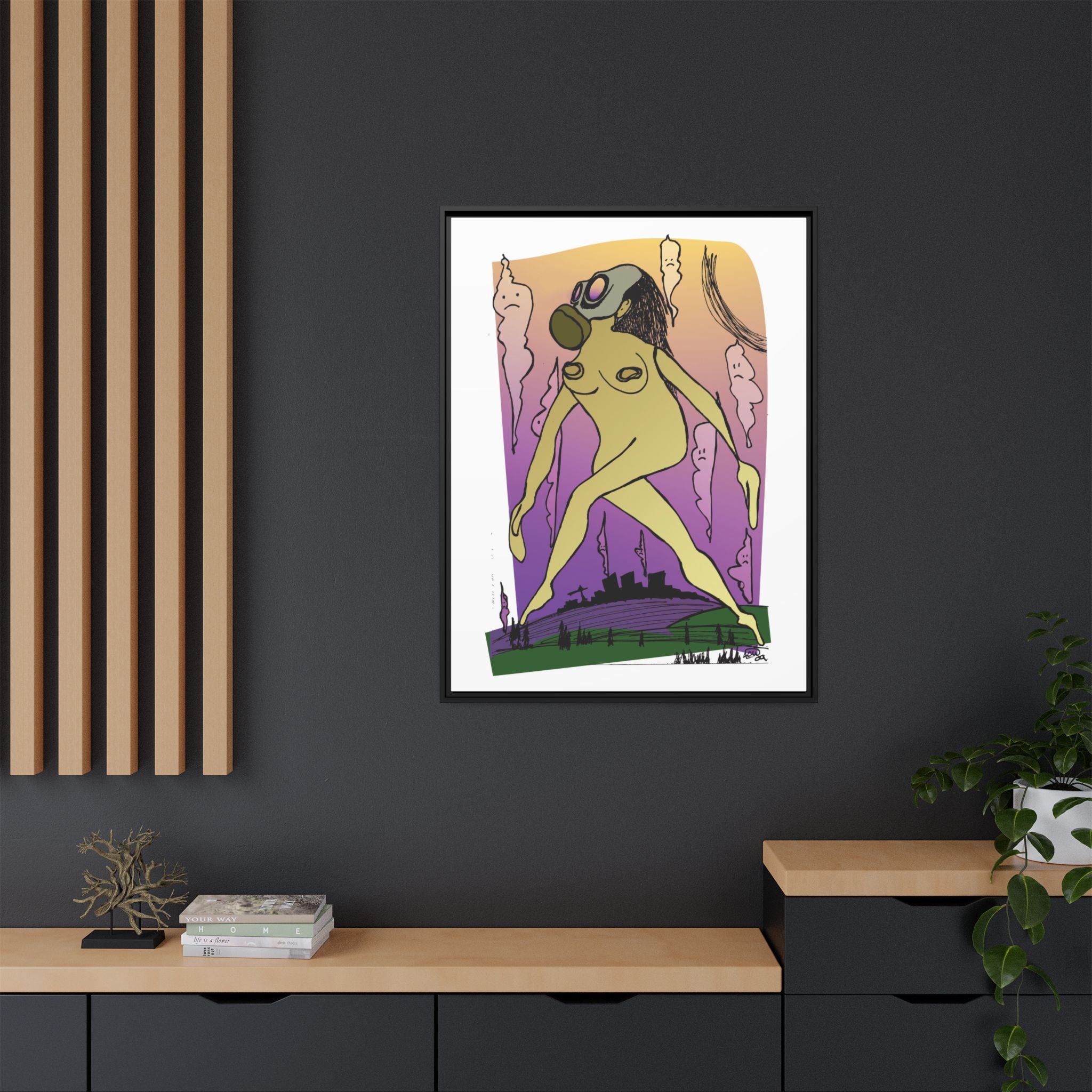 "Mother Nature"  Framed Canvas Print By Larry White