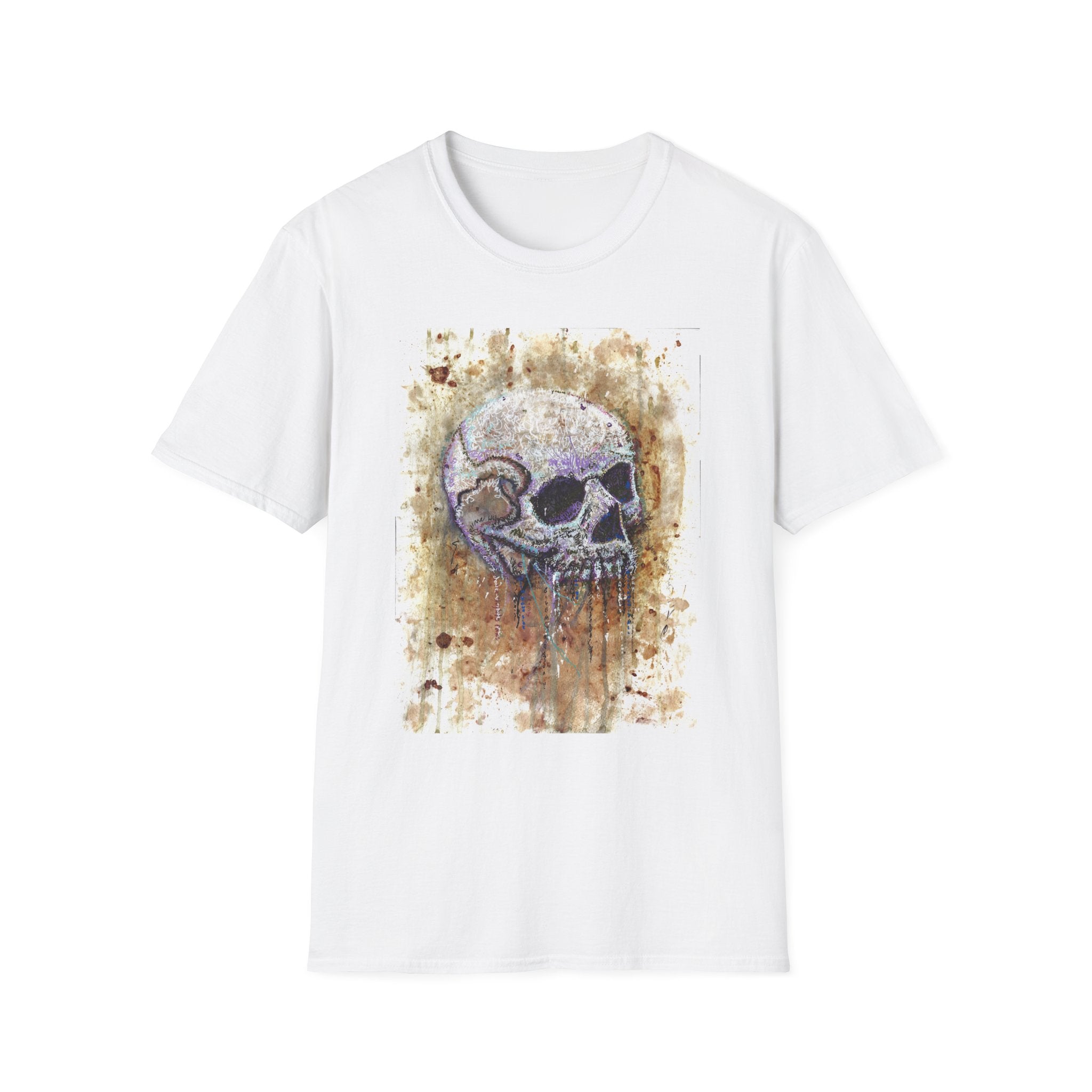 Framed Matte Canvas — "Albums" Skull Art by Larry White