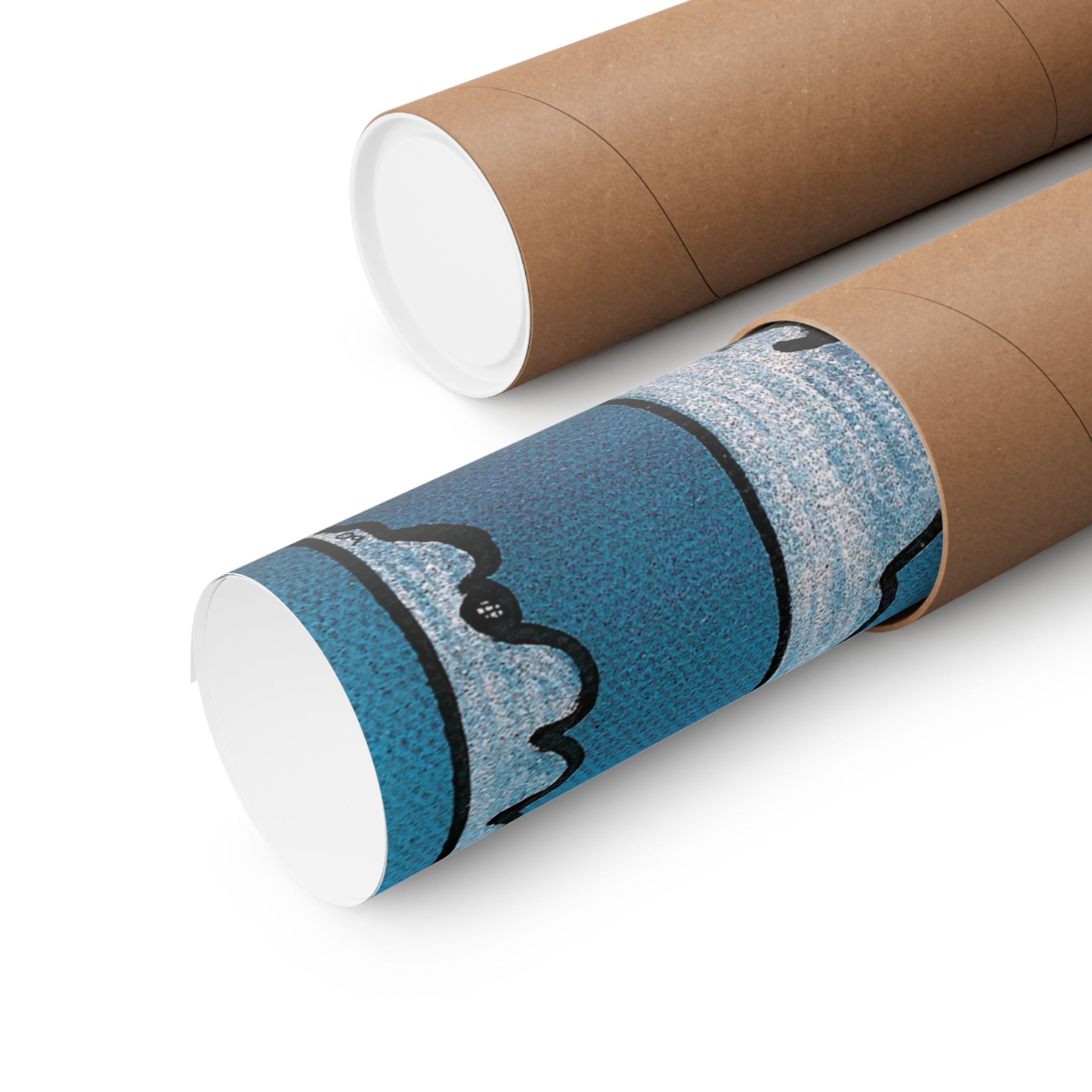 Run by Larry White Matte Vertical Poster — Comical Frosted Fruit Art