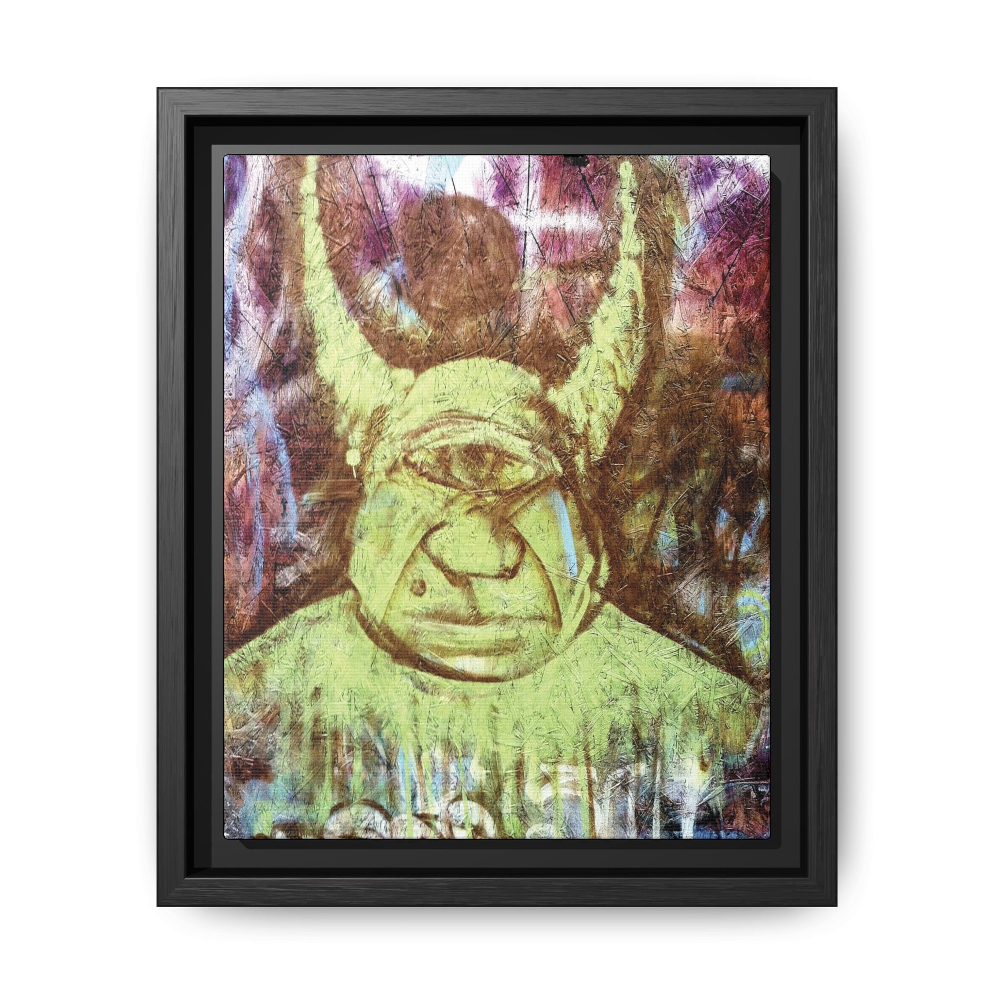 Cyclops Viking Art Print canvas print by Larry White