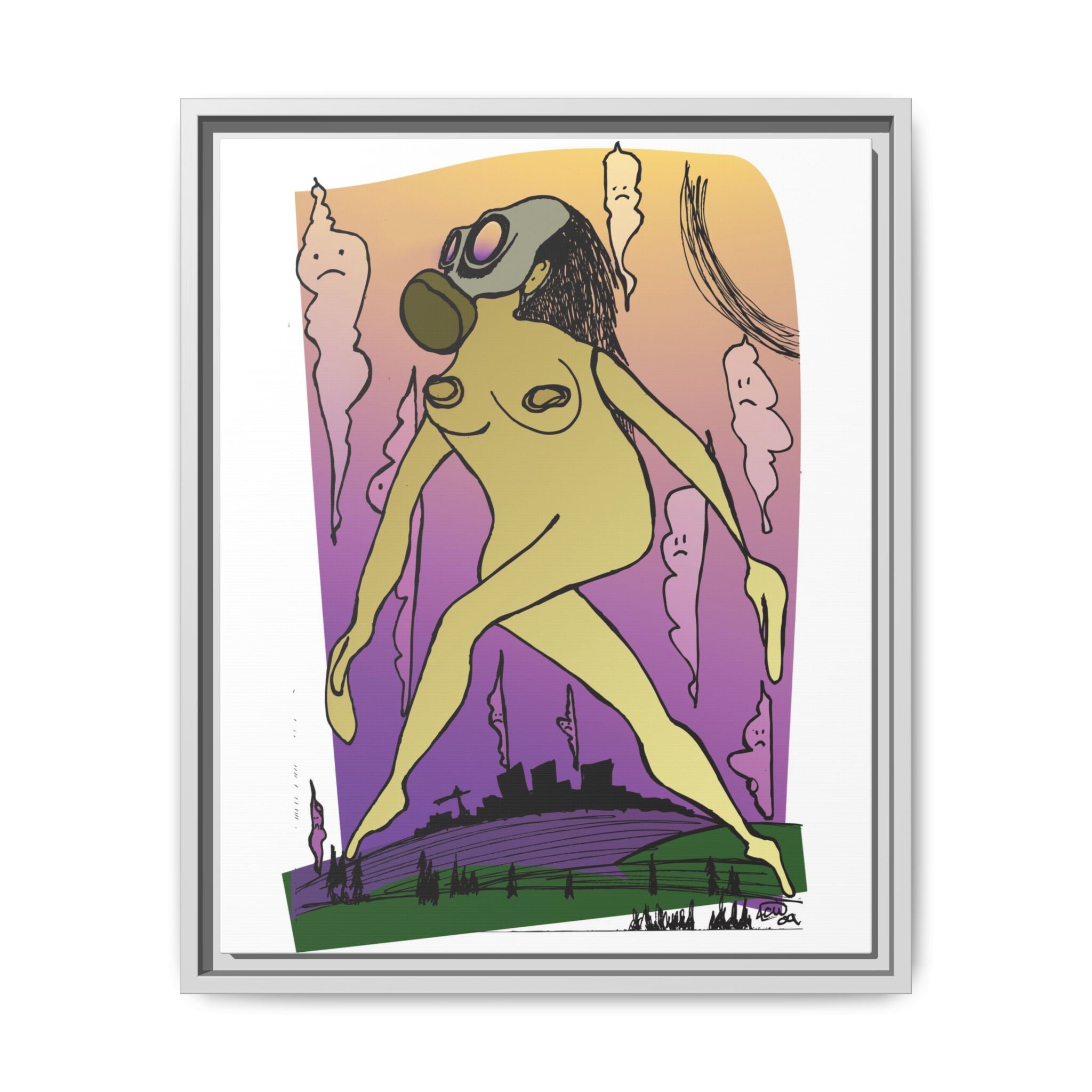 "Mother Nature"  Framed Canvas Print By Larry White