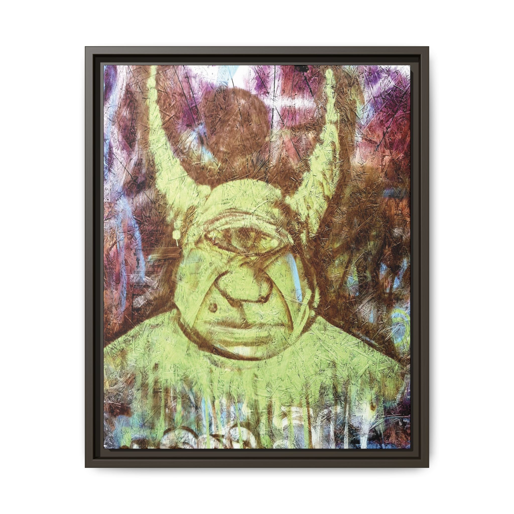 Cyclops Viking Art Print canvas print by Larry White