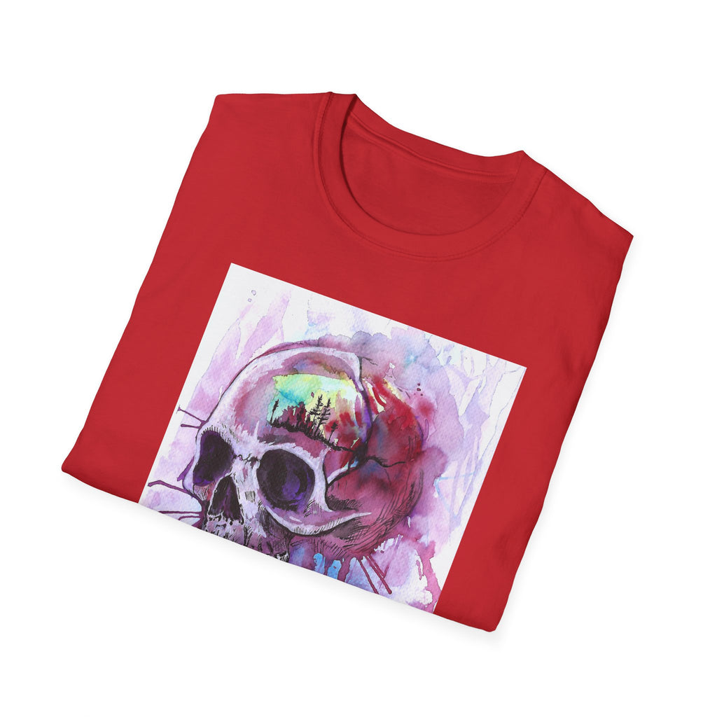 "Sweet Home" Art T-Shirt — Colorful Drip Skull Art Tee