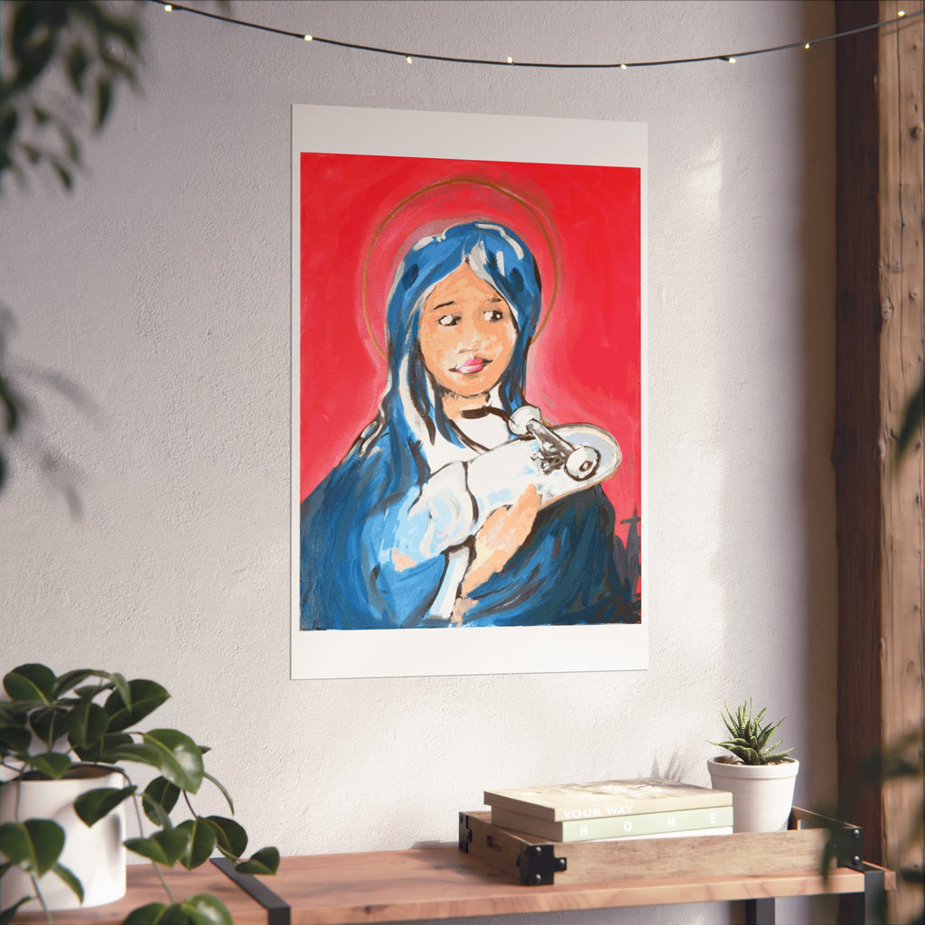 Immaculate Skateboard Faith Fine Art Poster