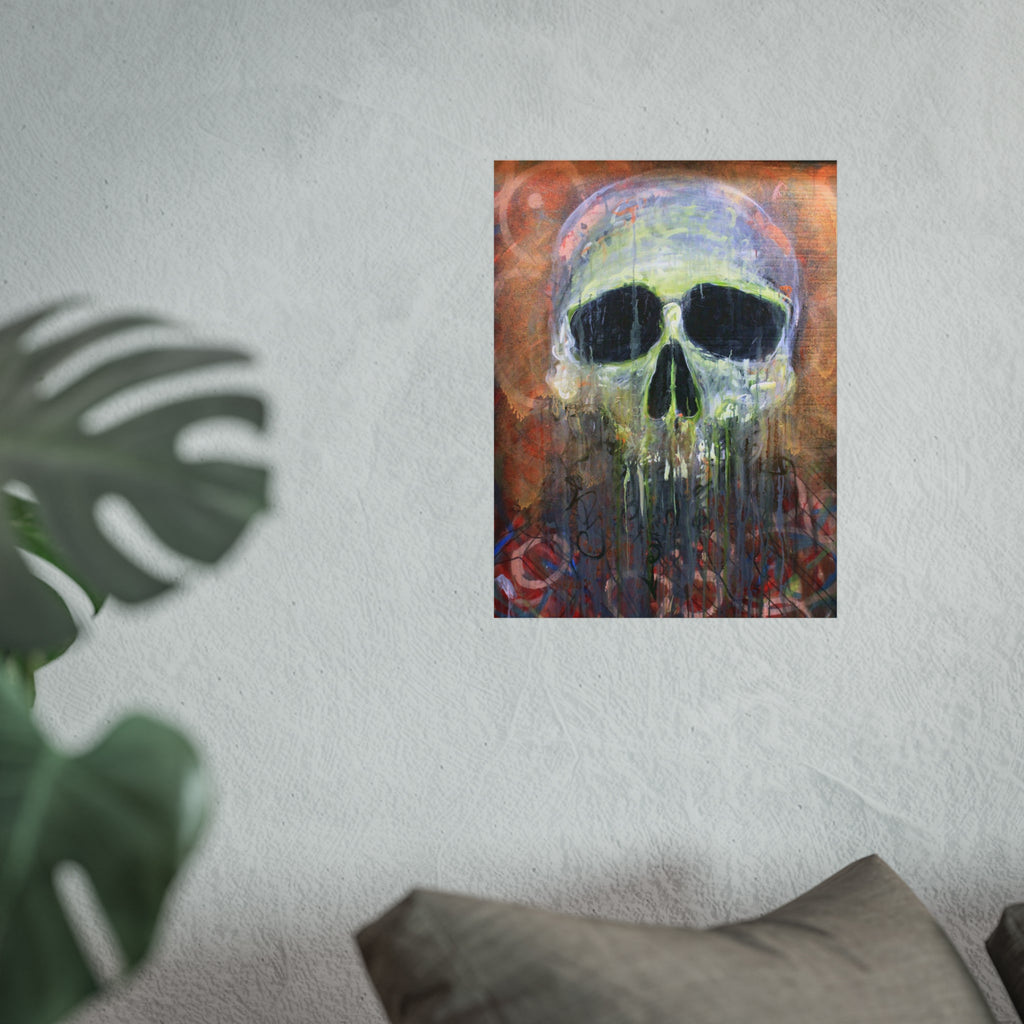 Fisherman's Friend Skull Art Poster — Dripping Fine Art Print by Larry White