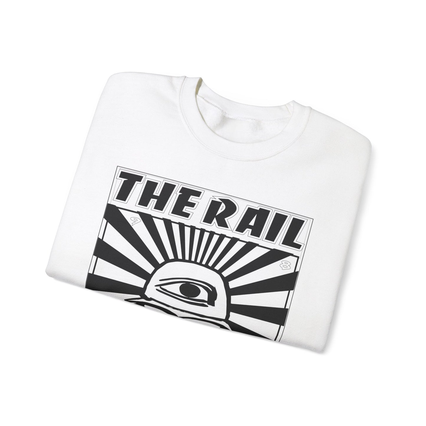 Crewneck Sweatshirt - The Rail All Seeing Eye Burger Design