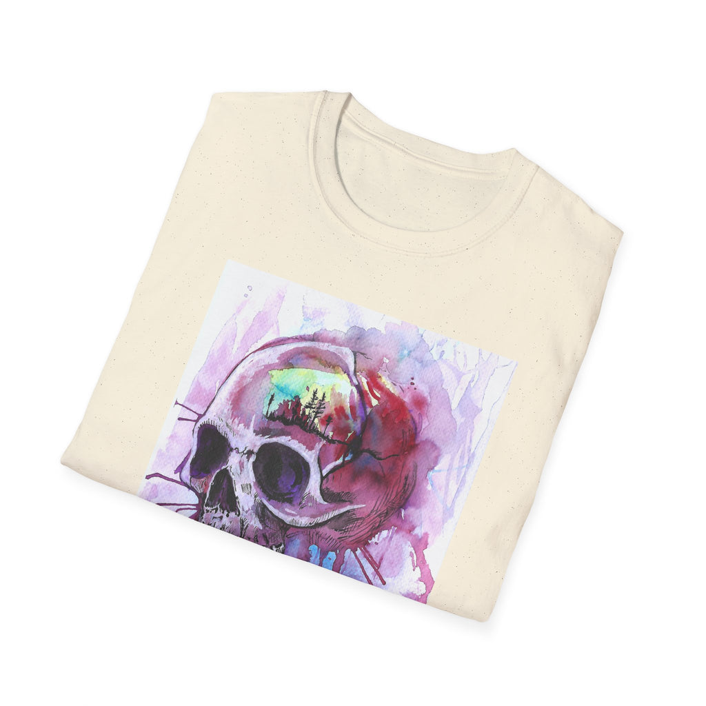 "Sweet Home" Art T-Shirt — Colorful Drip Skull Art Tee
