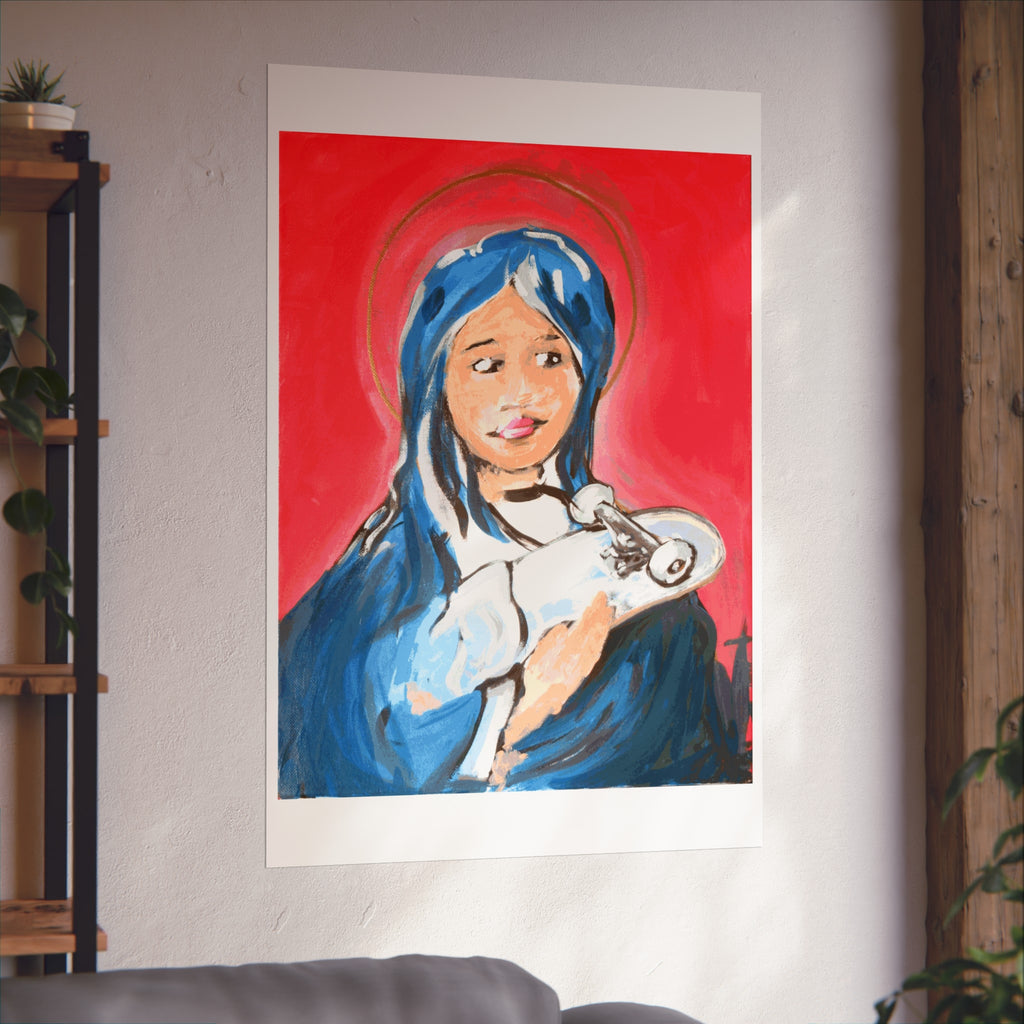 Immaculate Skateboard Faith Fine Art Poster