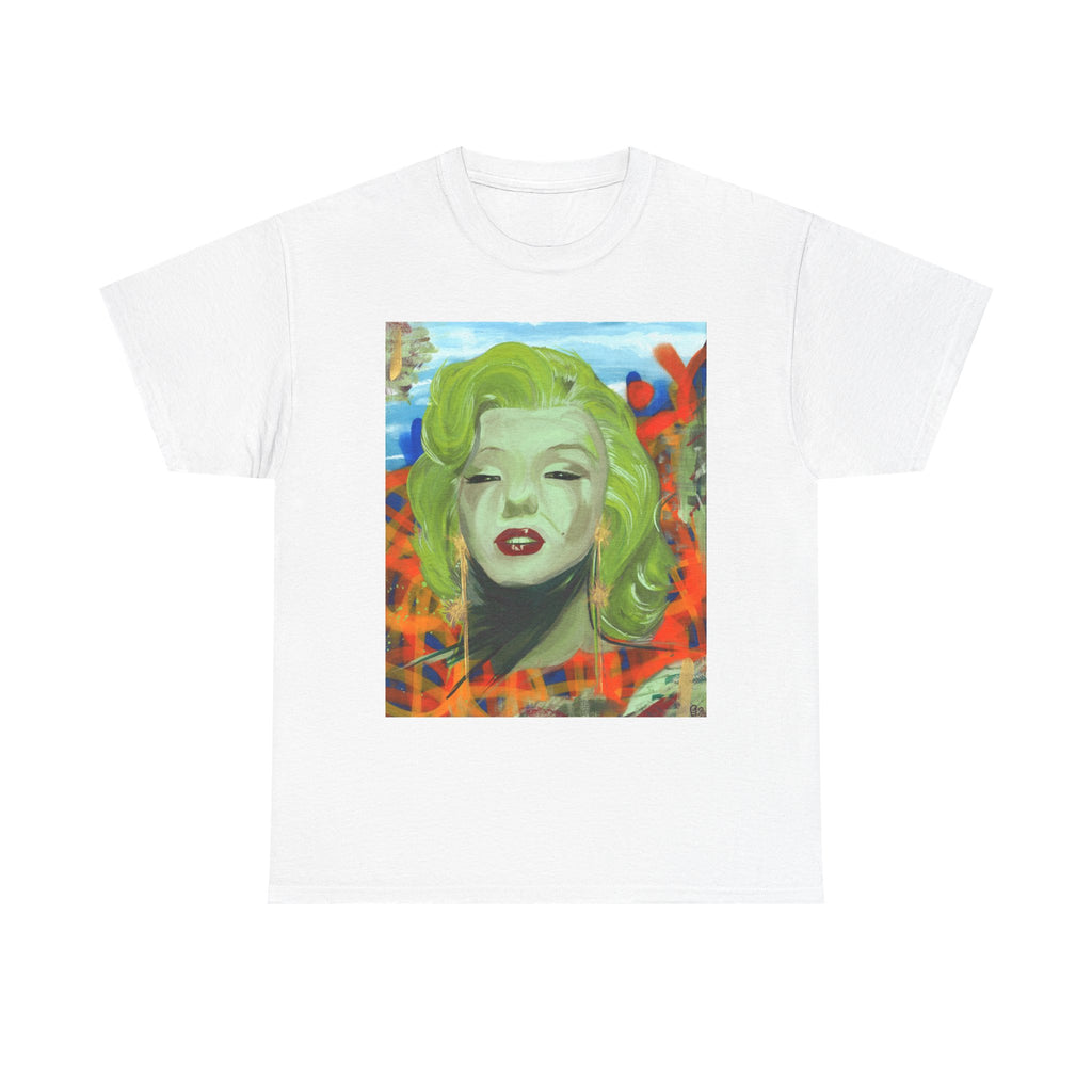 "Girls best friend" Marilyn Pop Art T-Shirt by Larry White