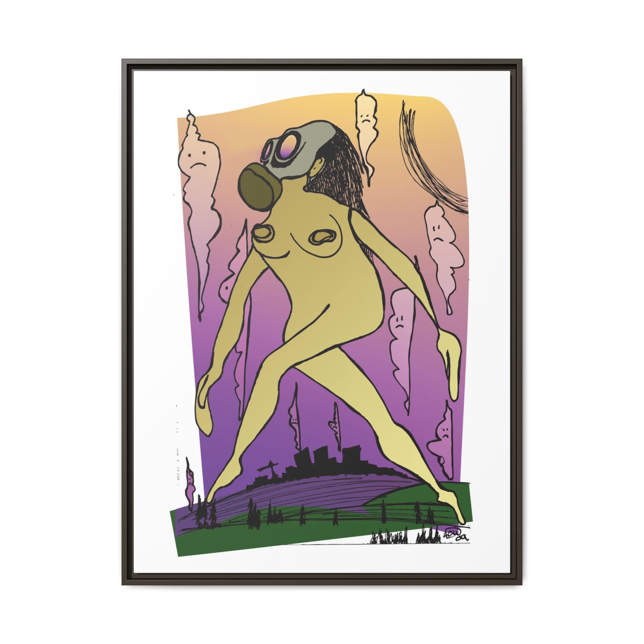 "Mother Nature"  Framed Canvas Print By Larry White