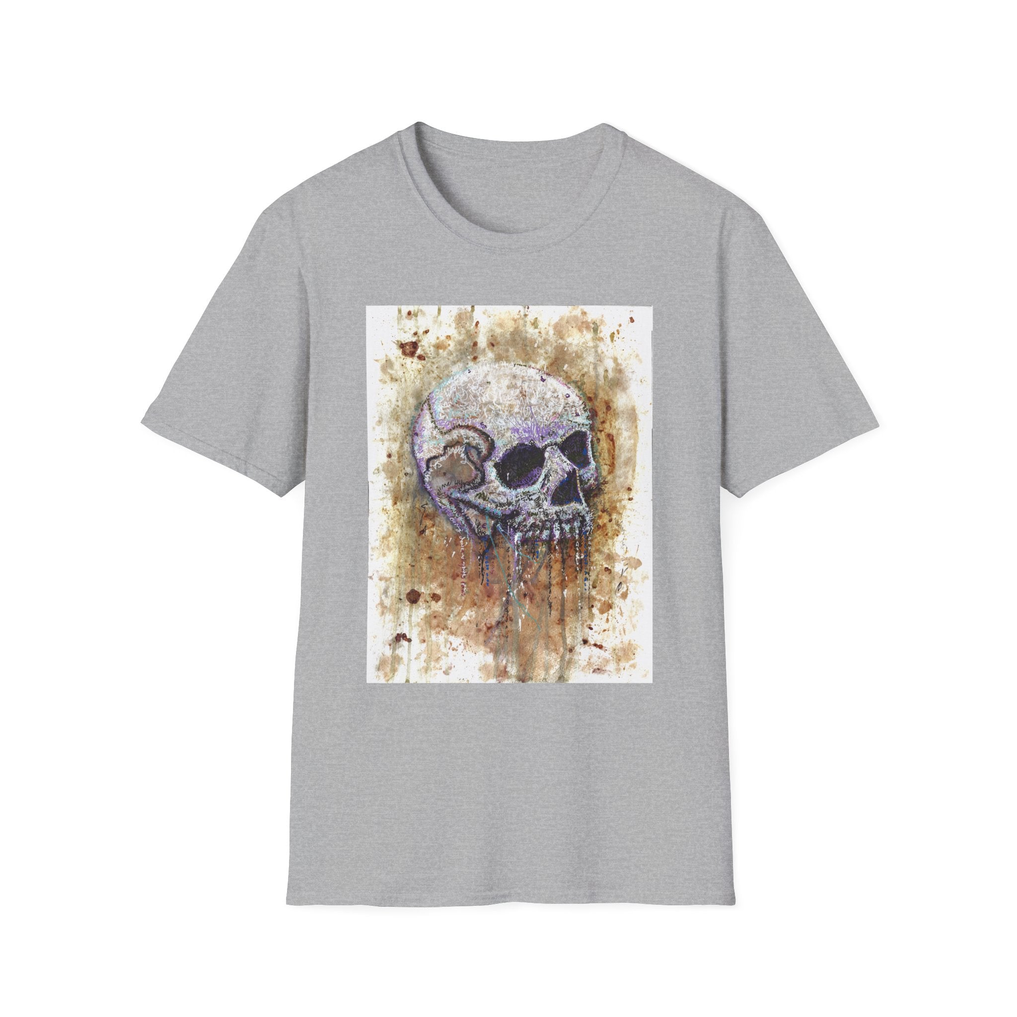 Framed Matte Canvas — "Albums" Skull Art by Larry White