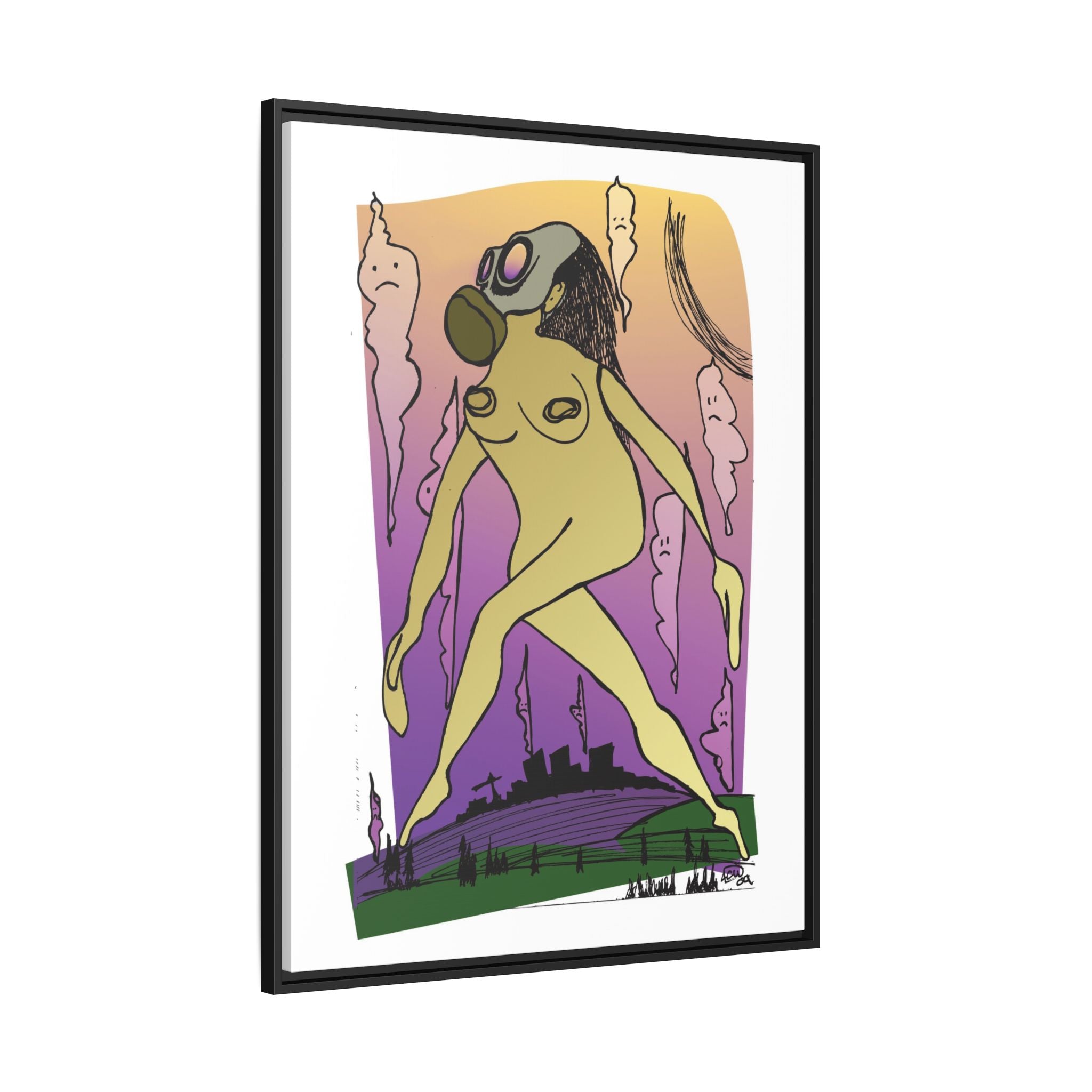 "Mother Nature"  Framed Canvas Print By Larry White