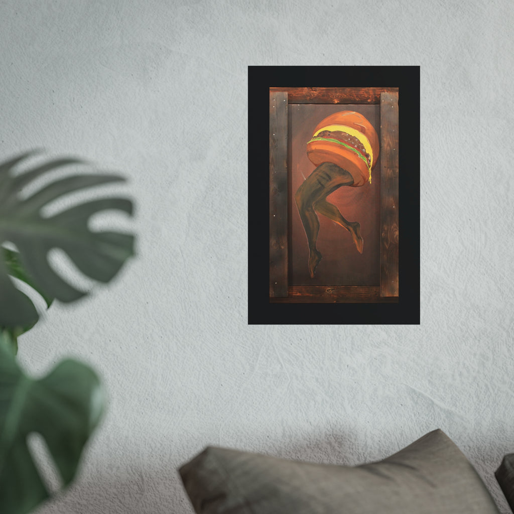 Burger Legs Fine Art Poster — "Burger Legs" Painting by Larry White