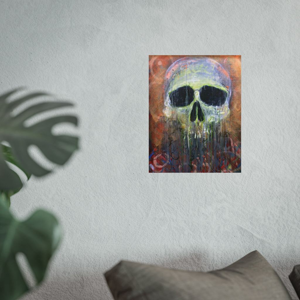 Fisherman's Friend Skull Art Poster — Dripping Fine Art Print by Larry White