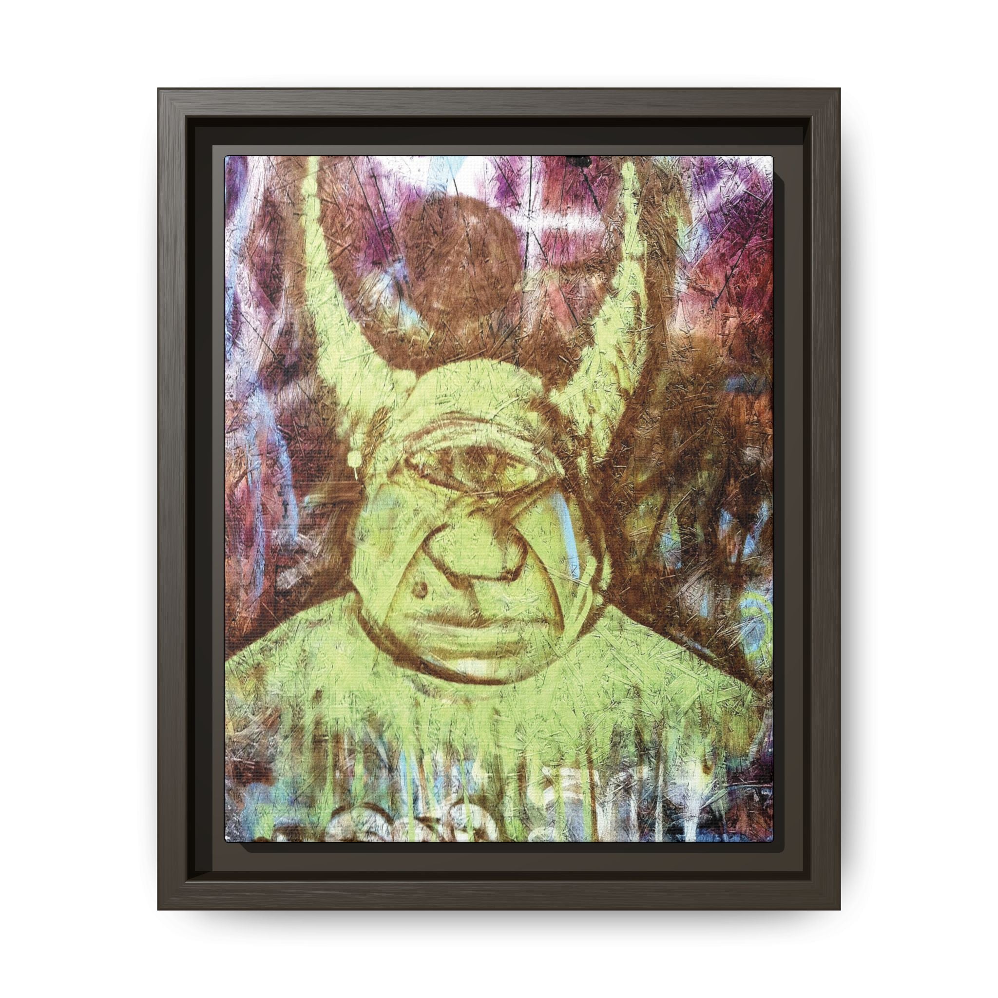 Cyclops Viking Art Print canvas print by Larry White