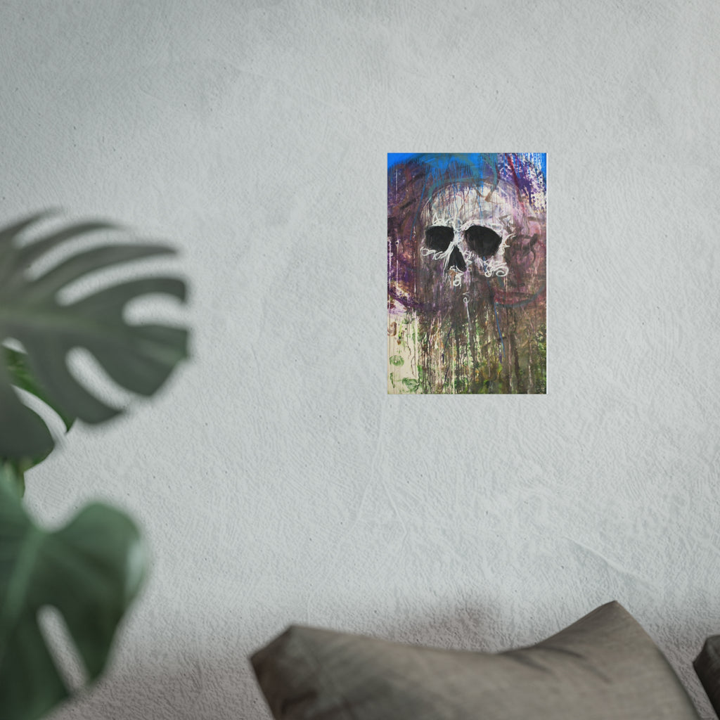 Arctic Skull Fine Art Poster — "Arctic" by Larry White (Mixed Media)
