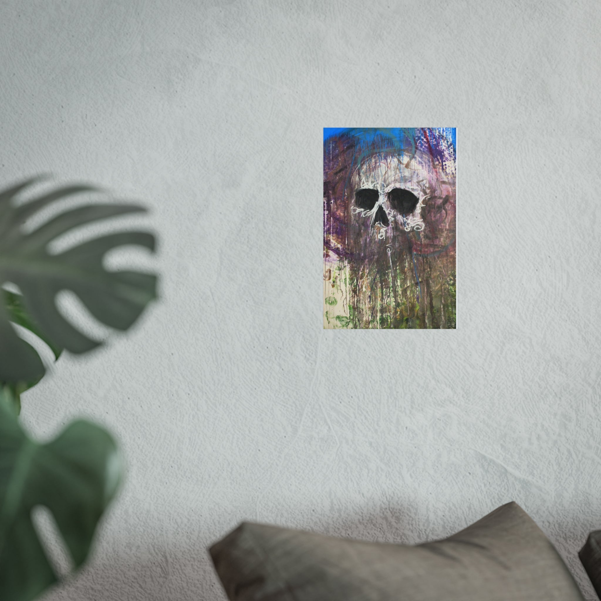 Arctic Skull Fine Art Poster — "Arctic" by Larry White (Mixed Media)