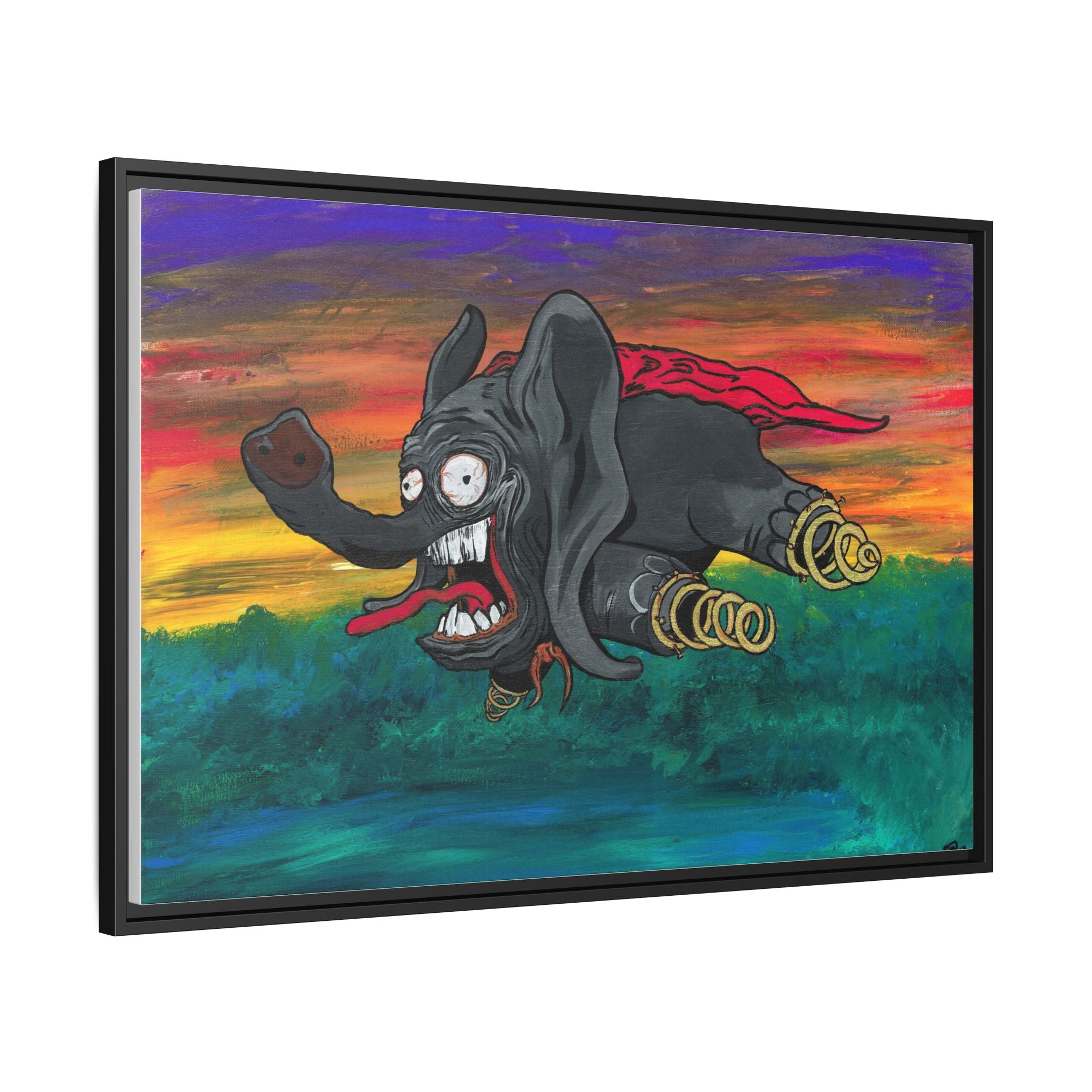 Dumbo Matte Framed Canvas — by Larry White