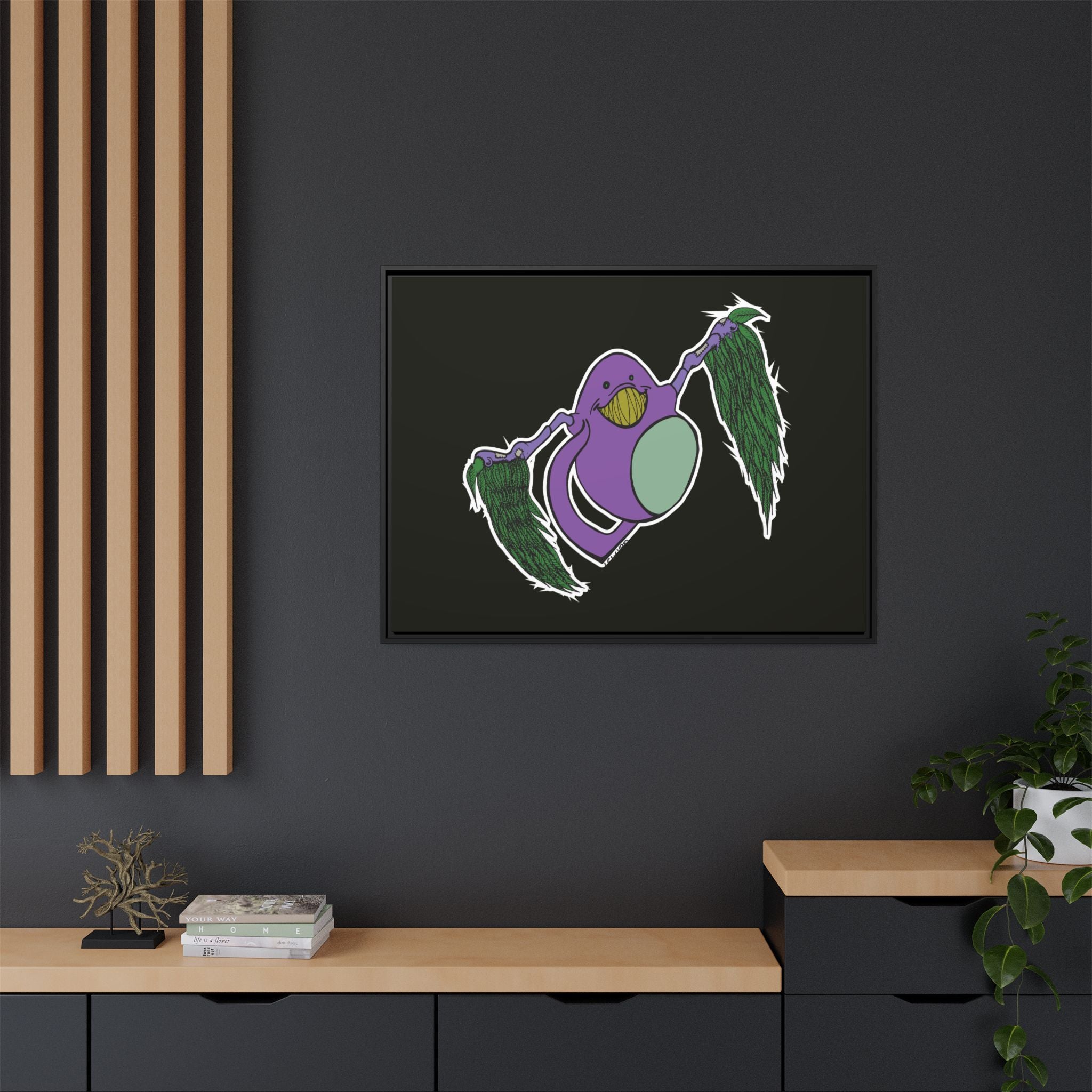 "Fly Guy" Framed Matte Canvas Art —By Larry White