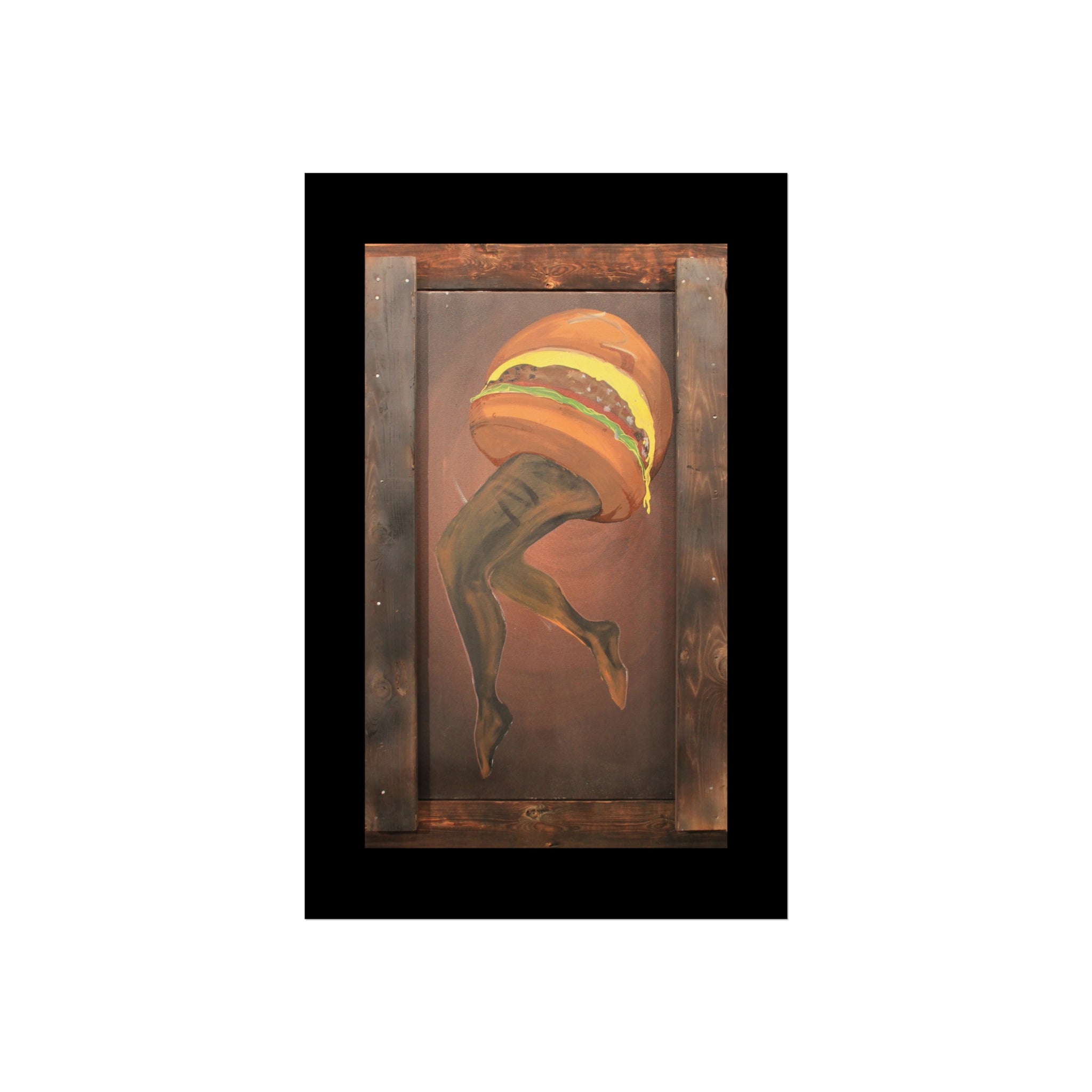 Burger Legs Fine Art Poster — "Burger Legs" Painting by Larry White