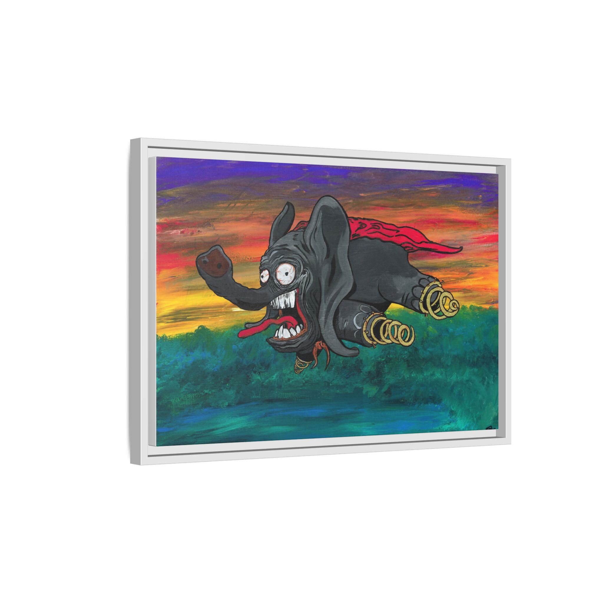 Dumbo Matte Framed Canvas — by Larry White