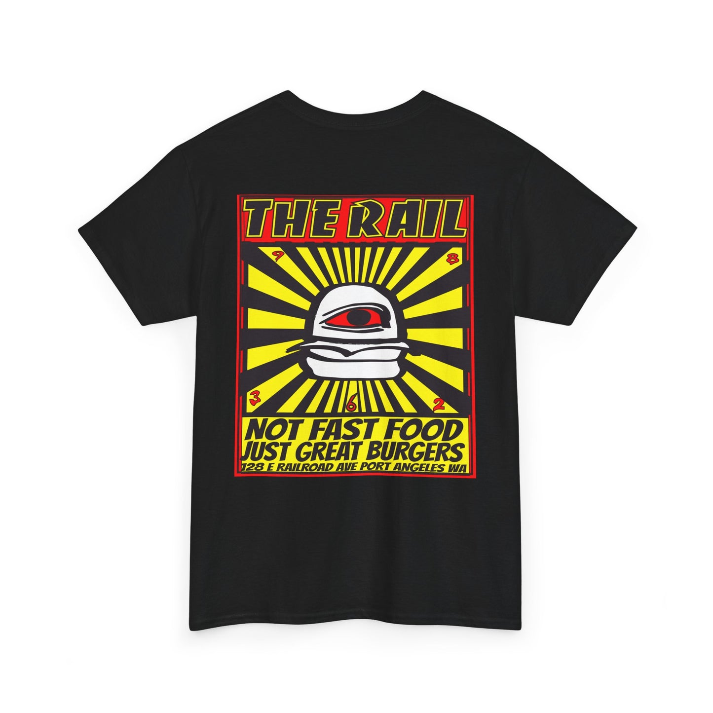 Graphic Tee - The Rail All Seeing Eye Burgers Design