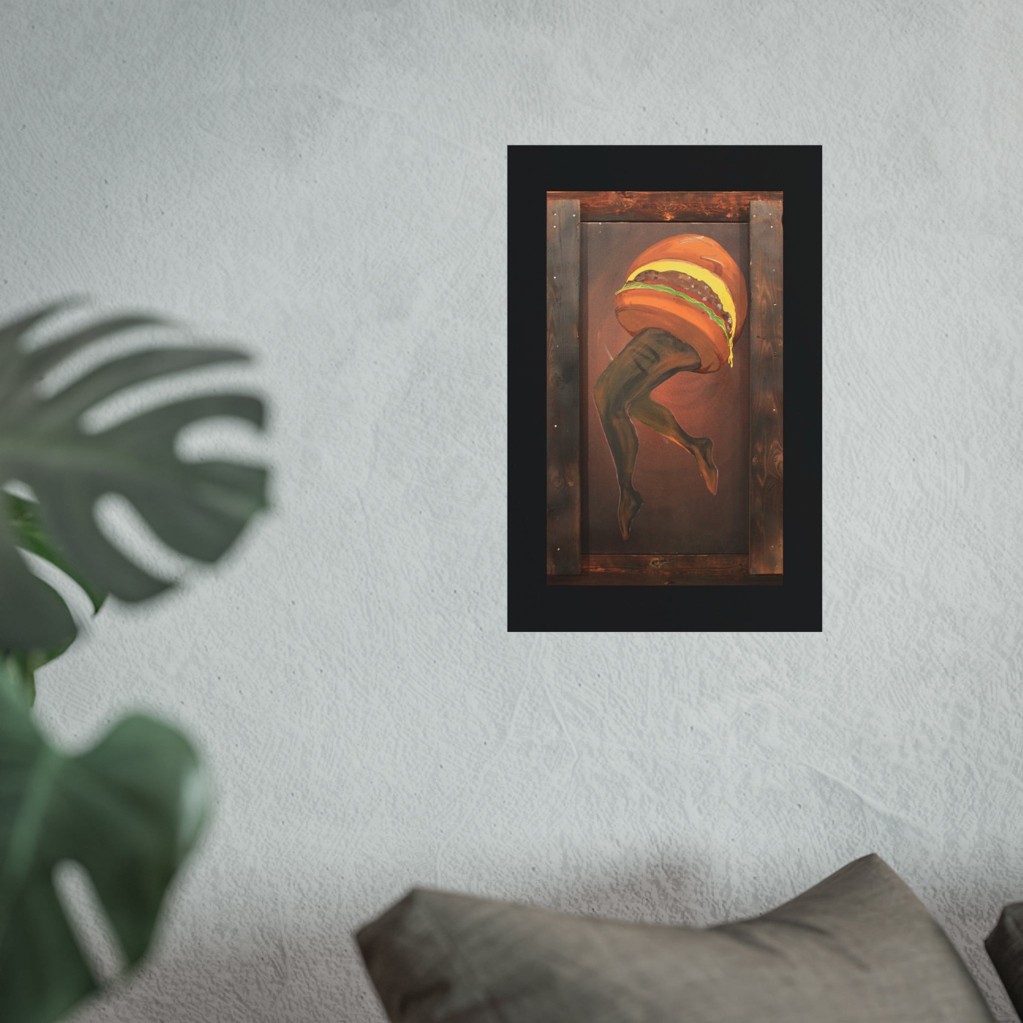 Burger Legs Fine Art Poster — "Burger Legs" Painting by Larry White