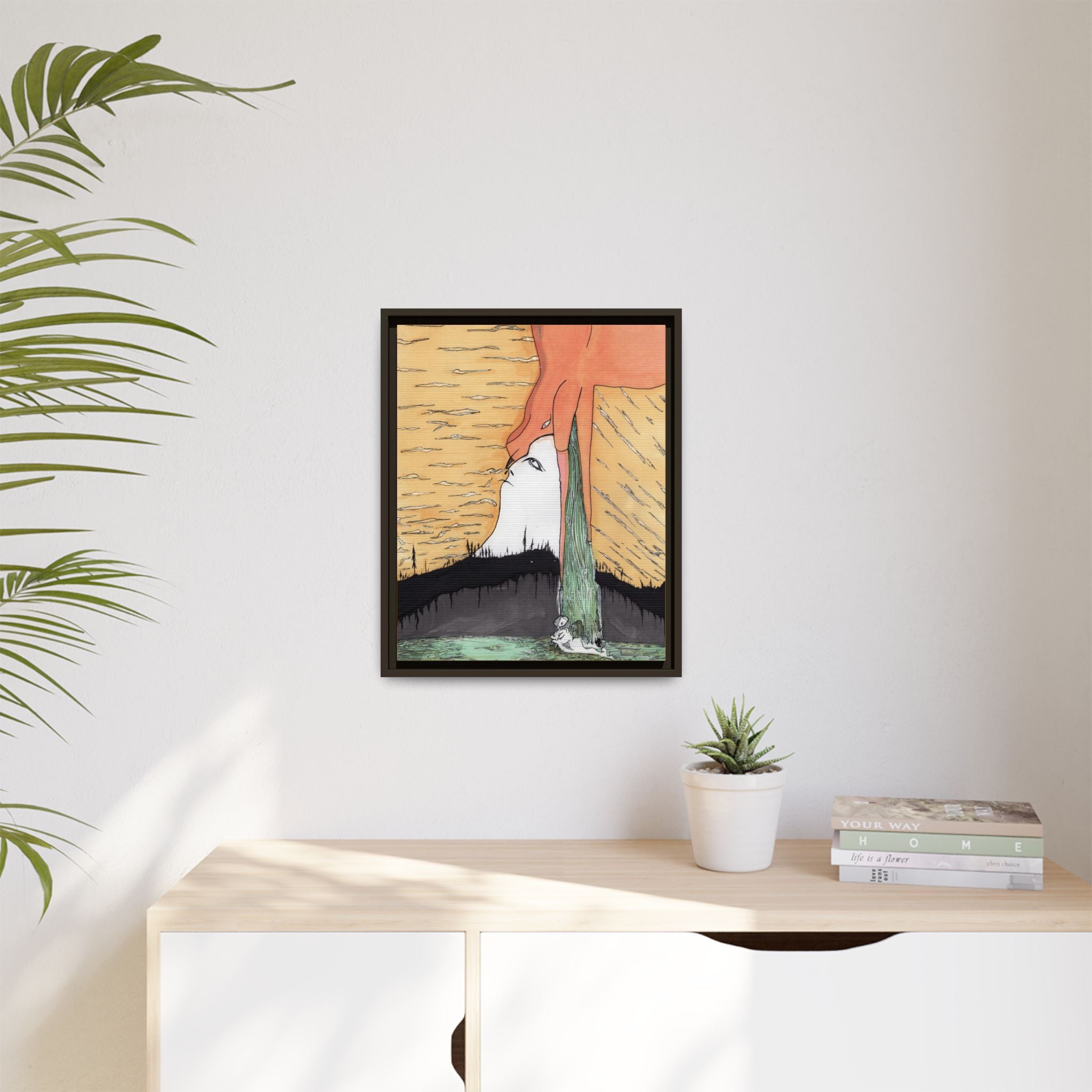 Surreal Sunrise Matte Canvas Print By Larry White