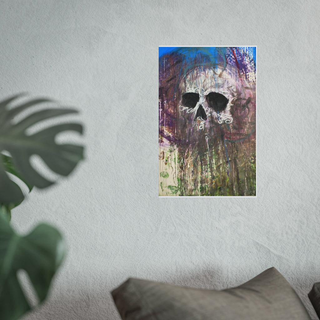 Arctic Skull Fine Art Poster — "Arctic" by Larry White (Mixed Media)
