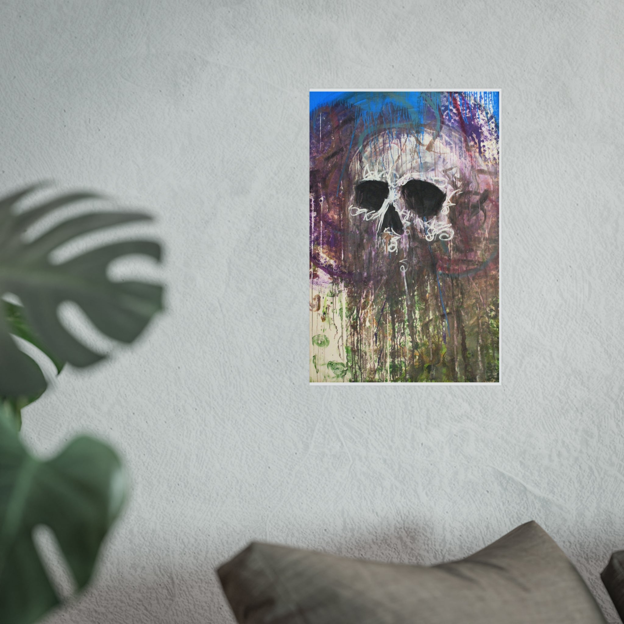 Arctic Skull Fine Art Poster — "Arctic" by Larry White (Mixed Media)