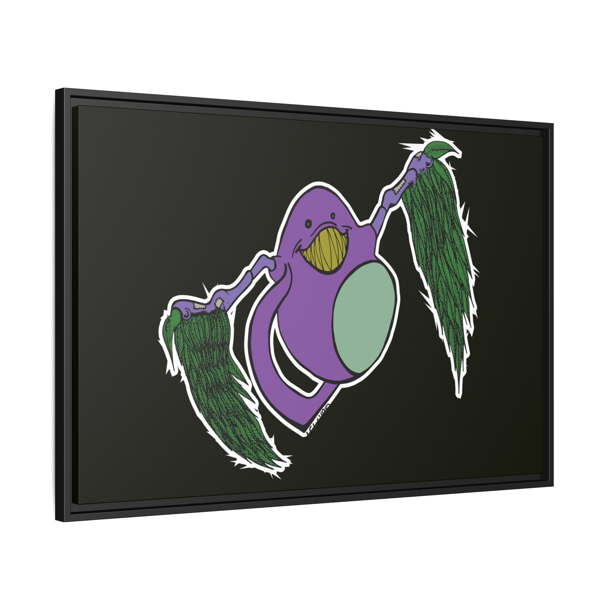 "Fly Guy" Framed Matte Canvas Art —By Larry White