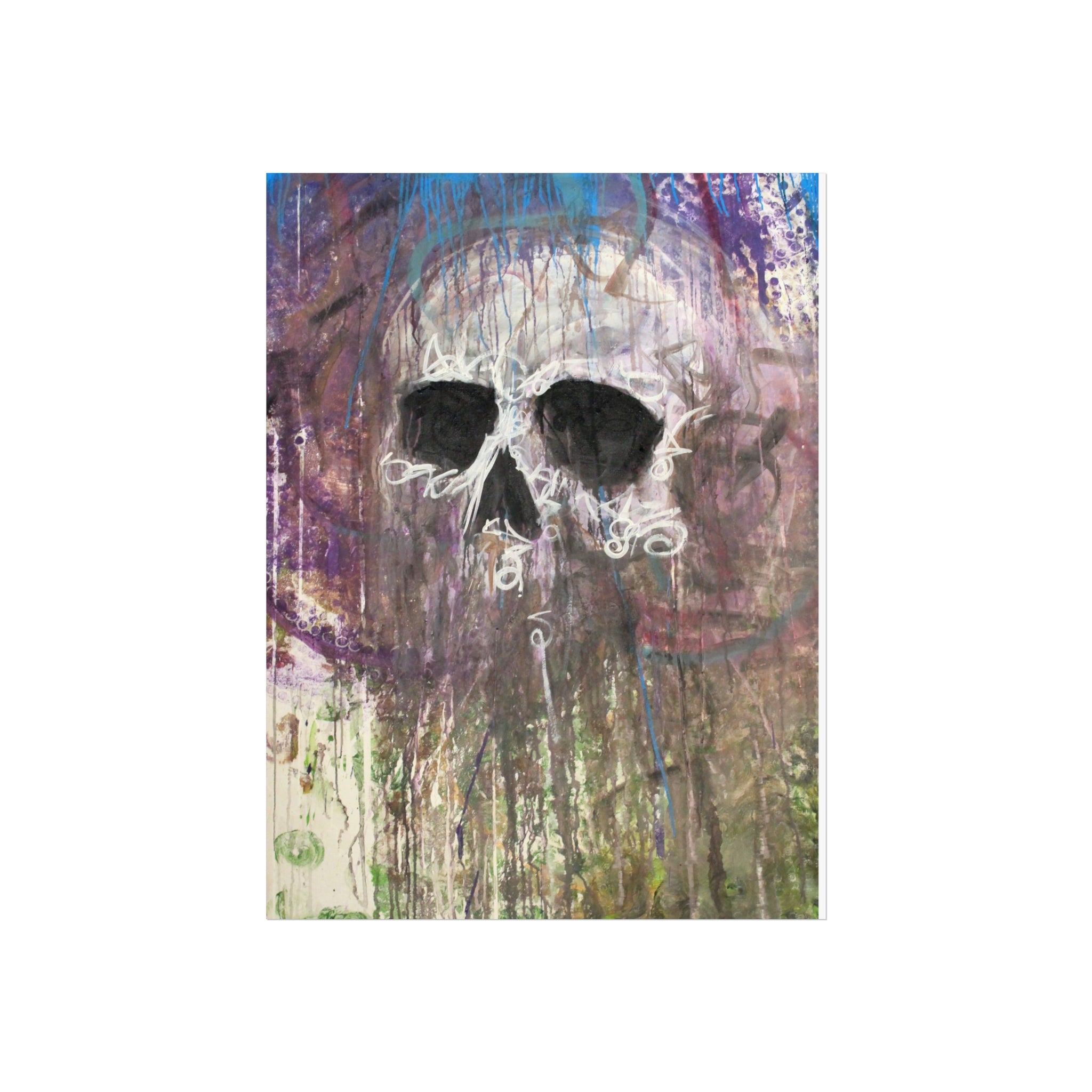Arctic Skull Fine Art Poster — "Arctic" by Larry White (Mixed Media)