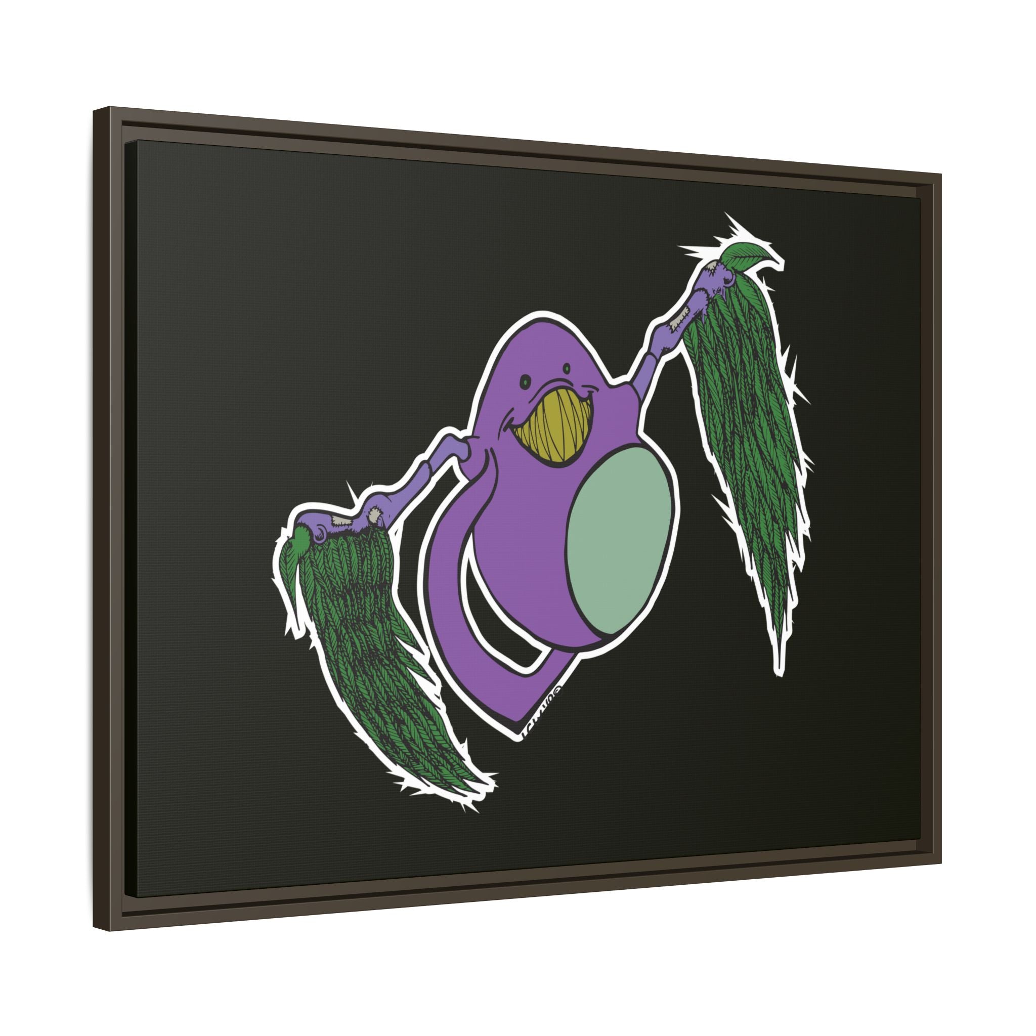 "Fly Guy" Framed Matte Canvas Art —By Larry White