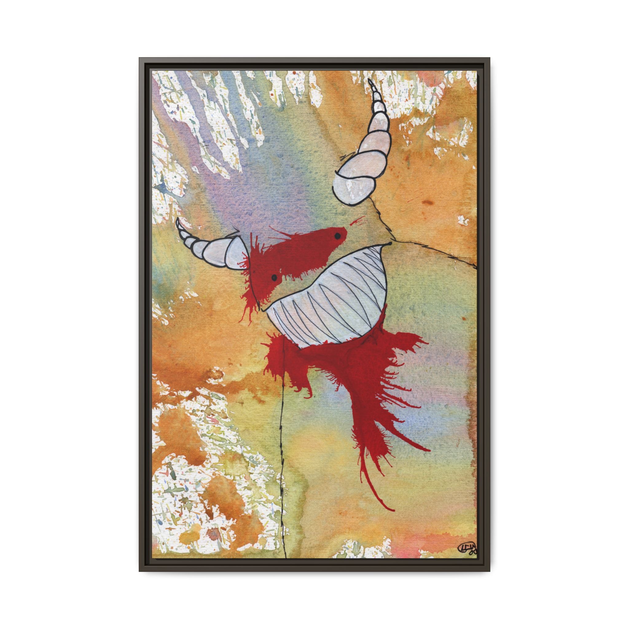 M is for Monster Canvas Print — By Larry White