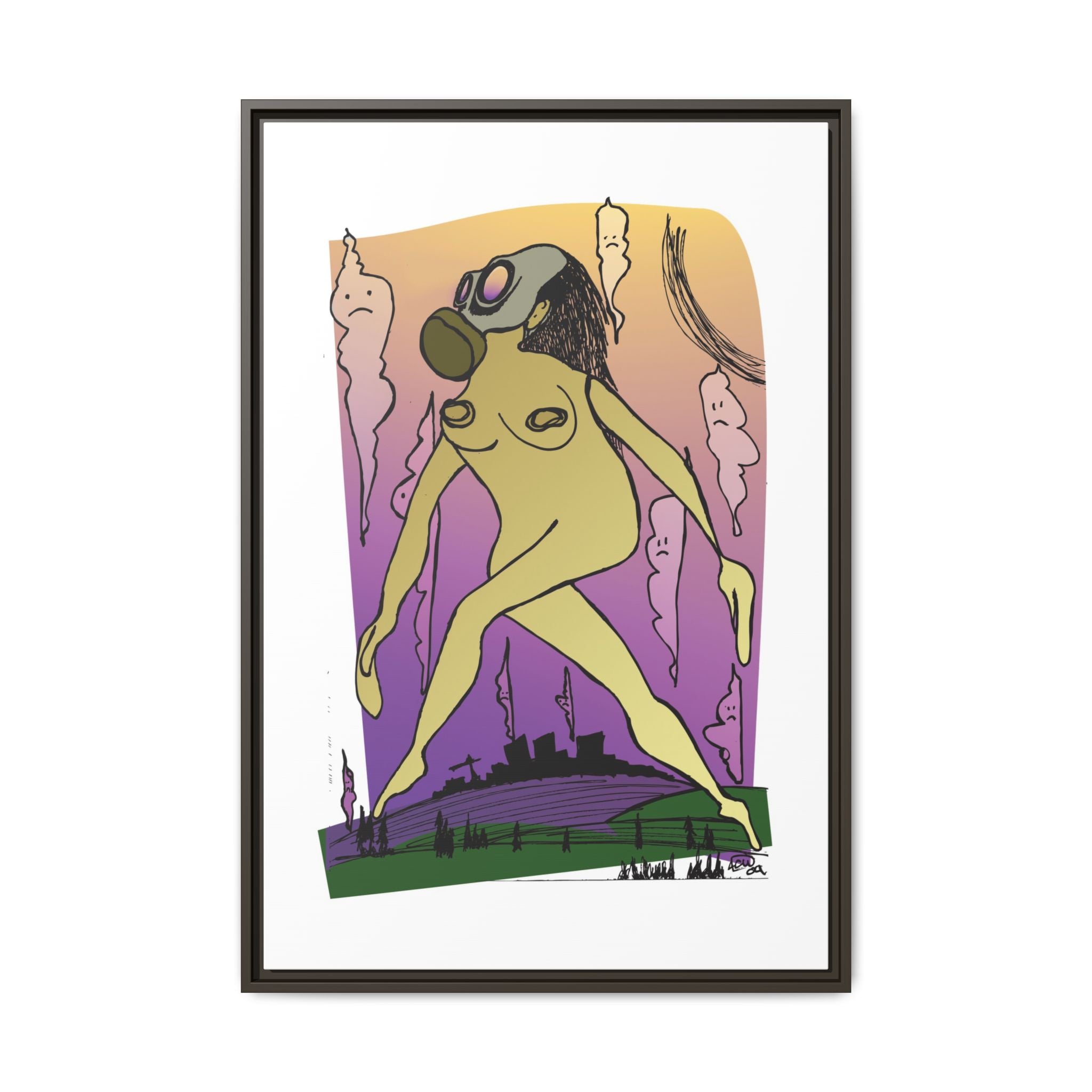 "Mother Nature"  Framed Canvas Print By Larry White