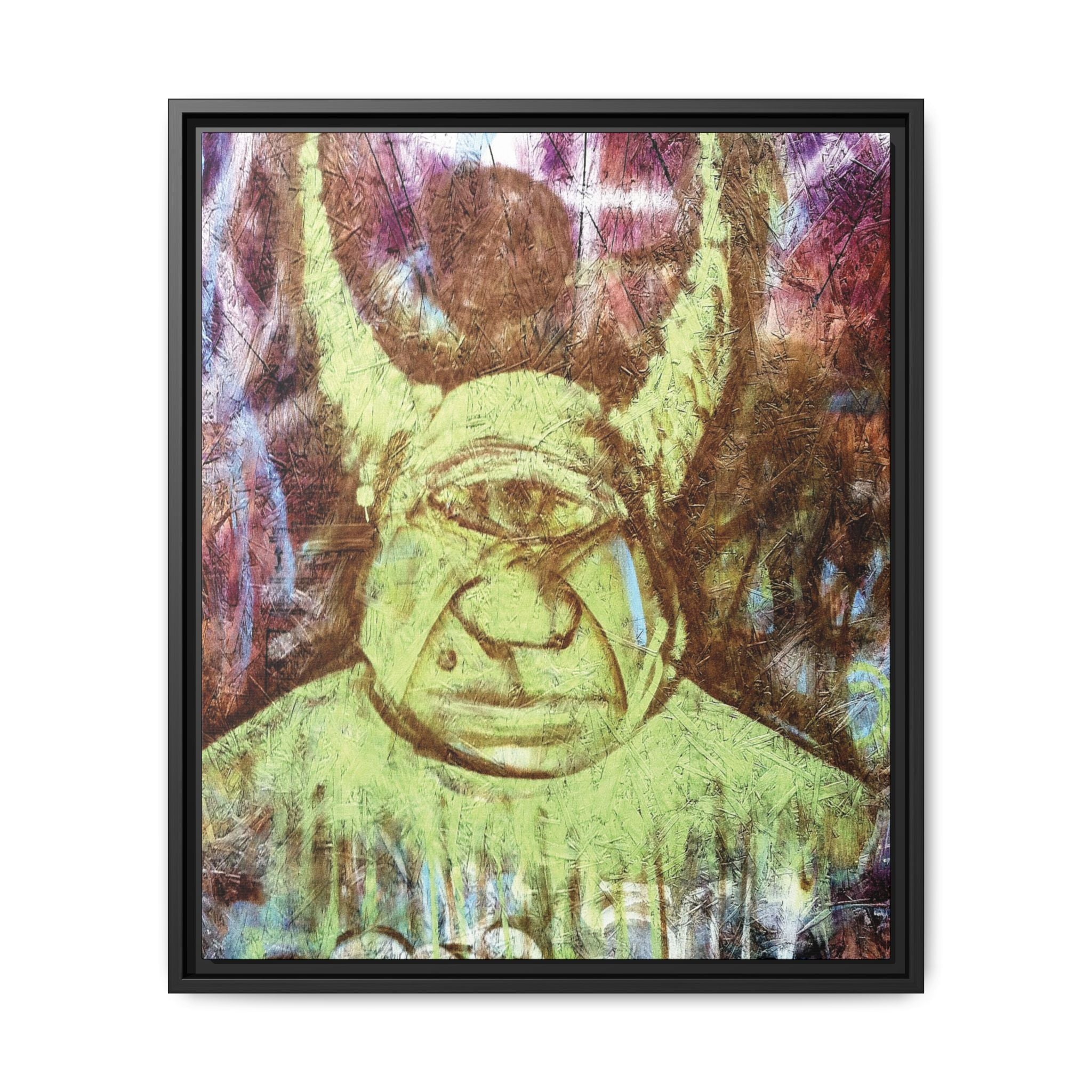 Cyclops Viking Art Print canvas print by Larry White