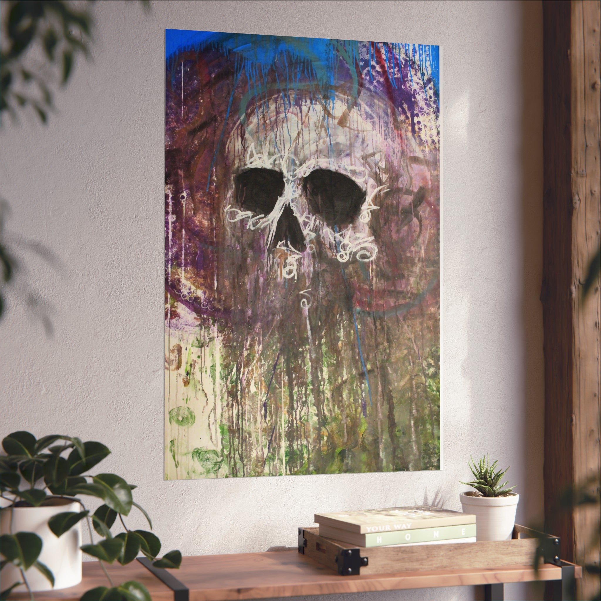 Arctic Skull Fine Art Poster — "Arctic" by Larry White (Mixed Media)