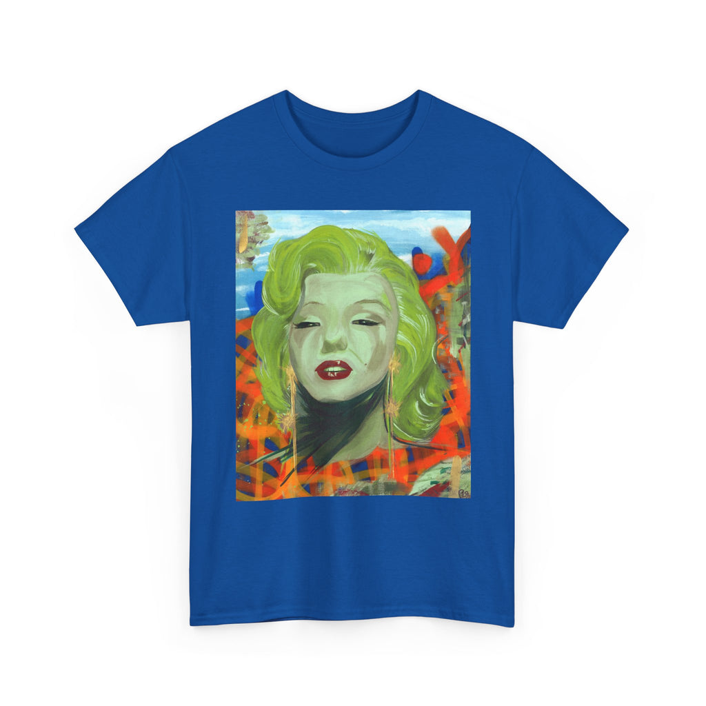 "Girls best friend" Marilyn Pop Art T-Shirt by Larry White