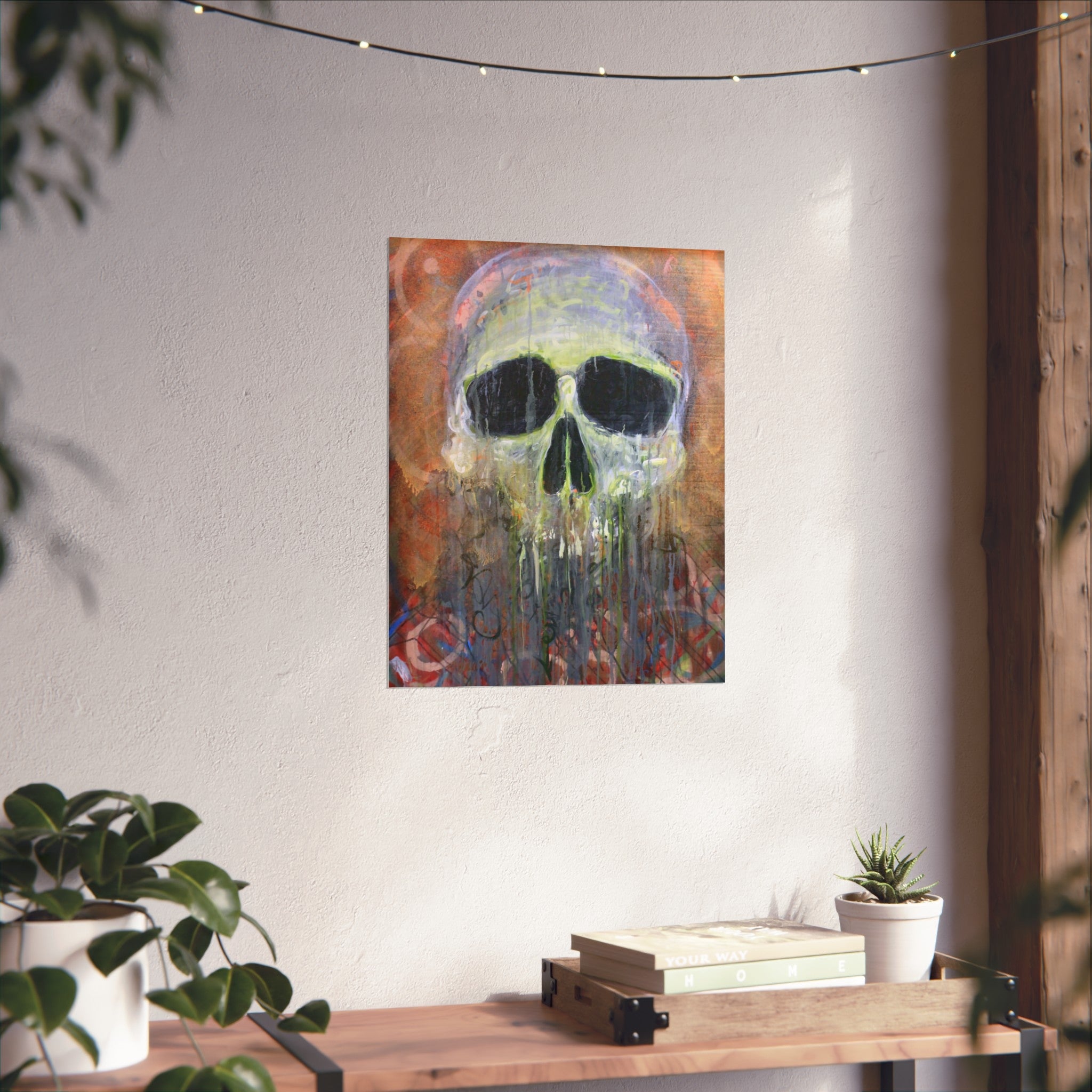 Fisherman's Friend Skull Art Poster — Dripping Fine Art Print by Larry White
