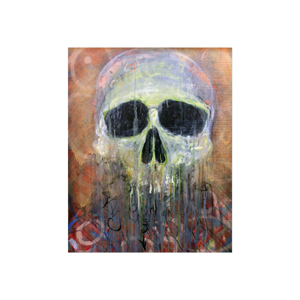 Fisherman's Friend Skull Art Poster — Dripping Fine Art Print by Larry White