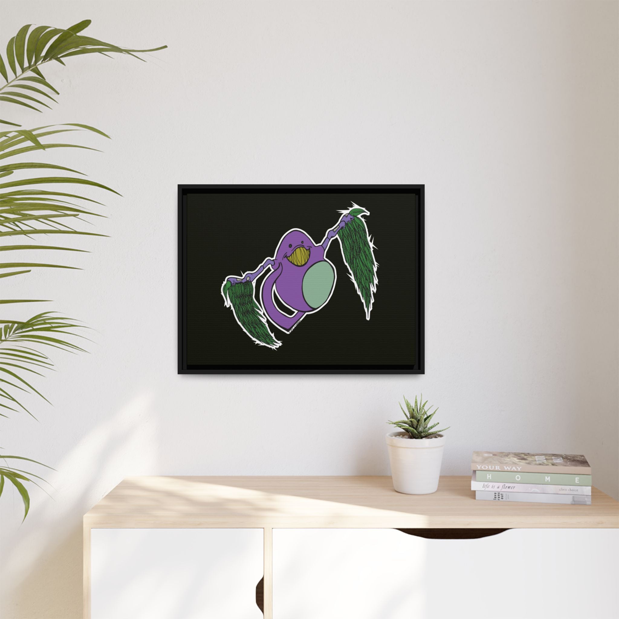 "Fly Guy" Framed Matte Canvas Art —By Larry White
