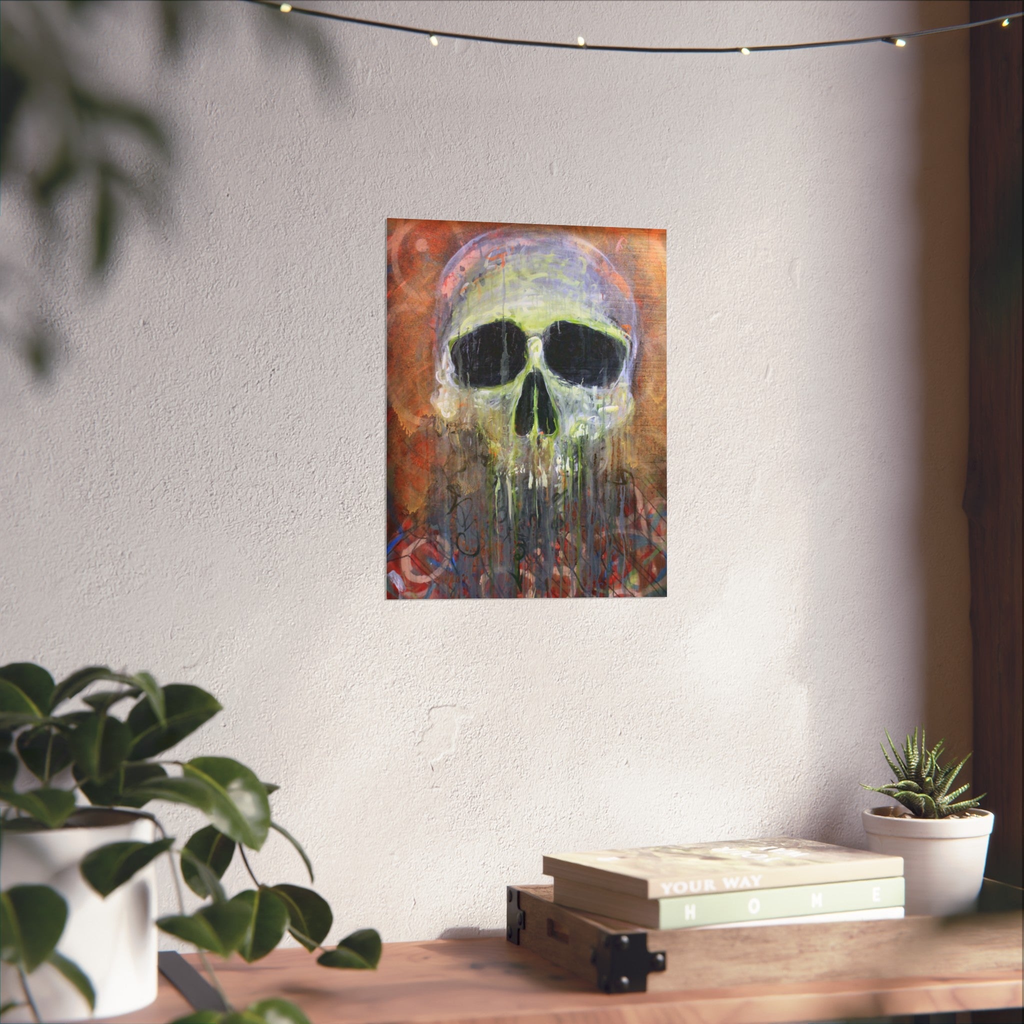 Fisherman's Friend Skull Art Poster — Dripping Fine Art Print by Larry White