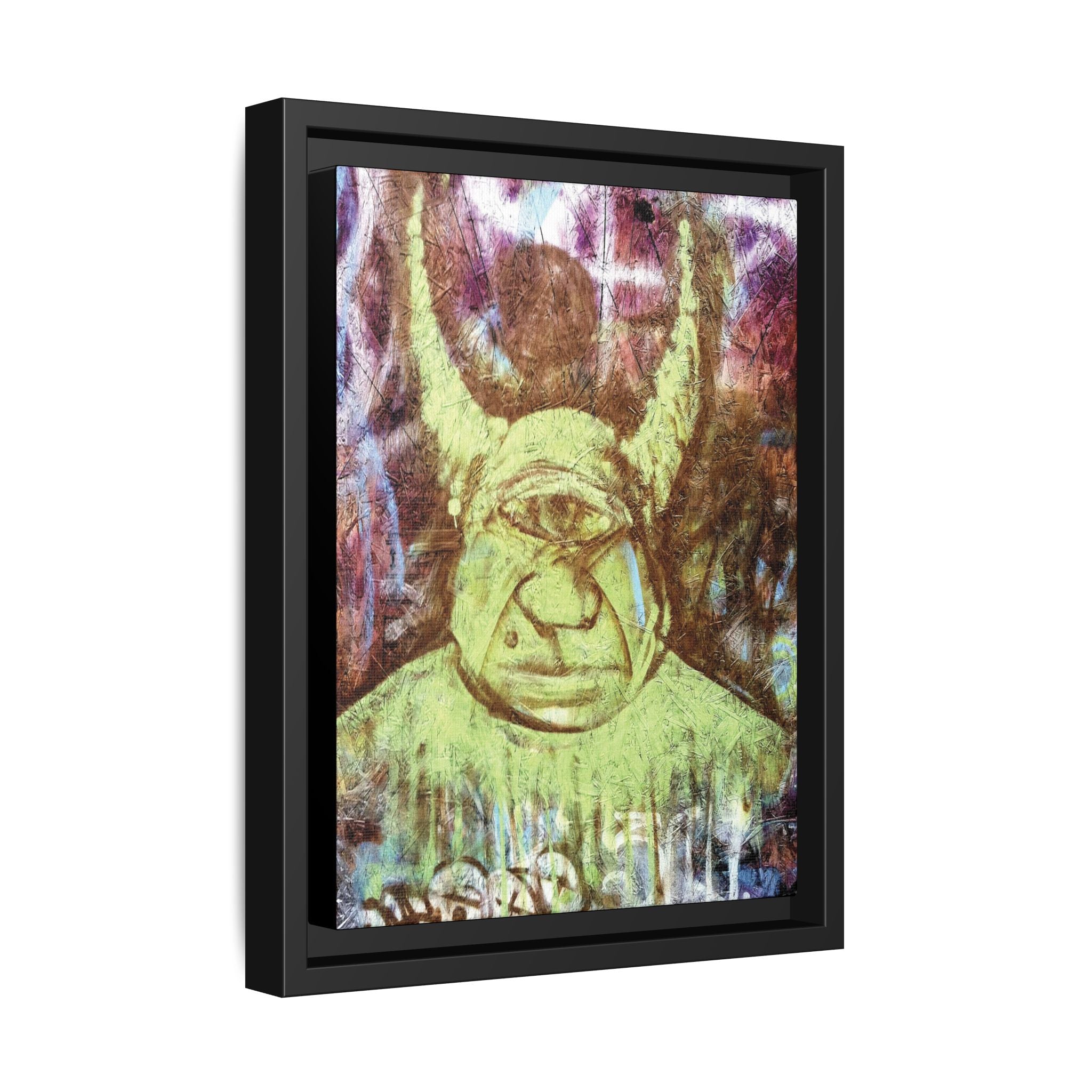 Cyclops Viking Art Print canvas print by Larry White