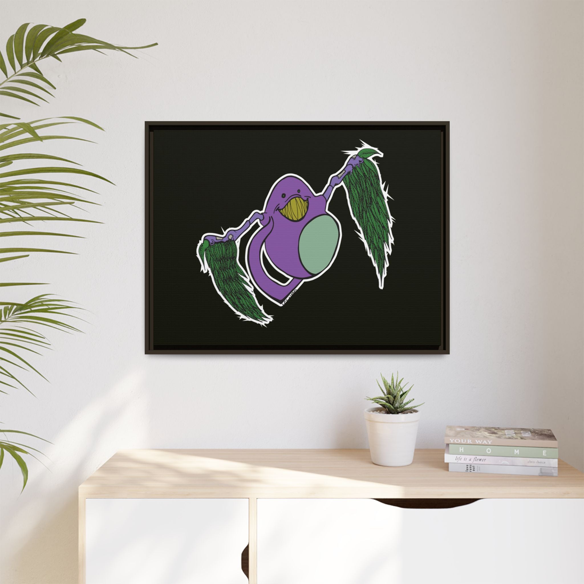"Fly Guy" Framed Matte Canvas Art —By Larry White