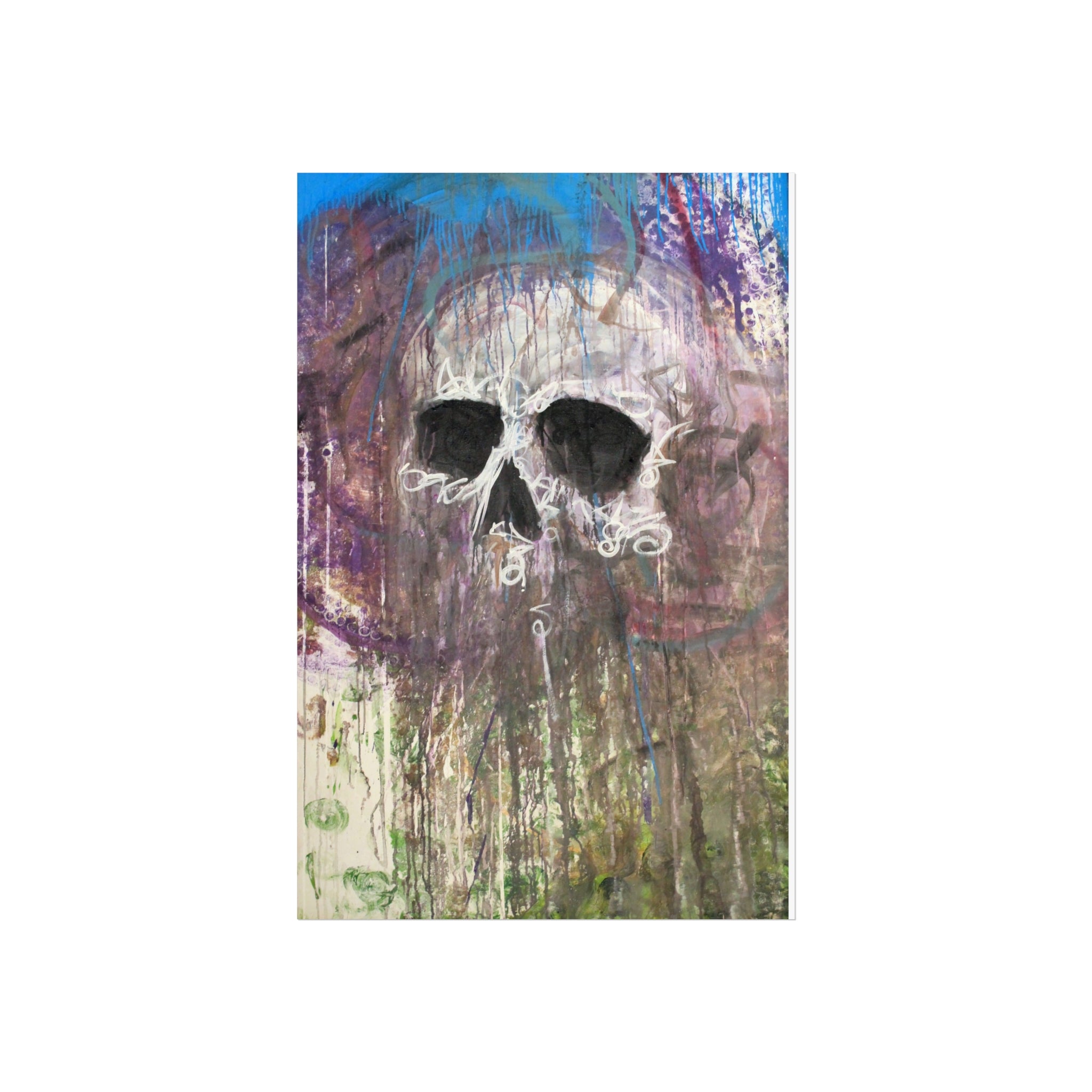 Arctic Skull Fine Art Poster — "Arctic" by Larry White (Mixed Media)