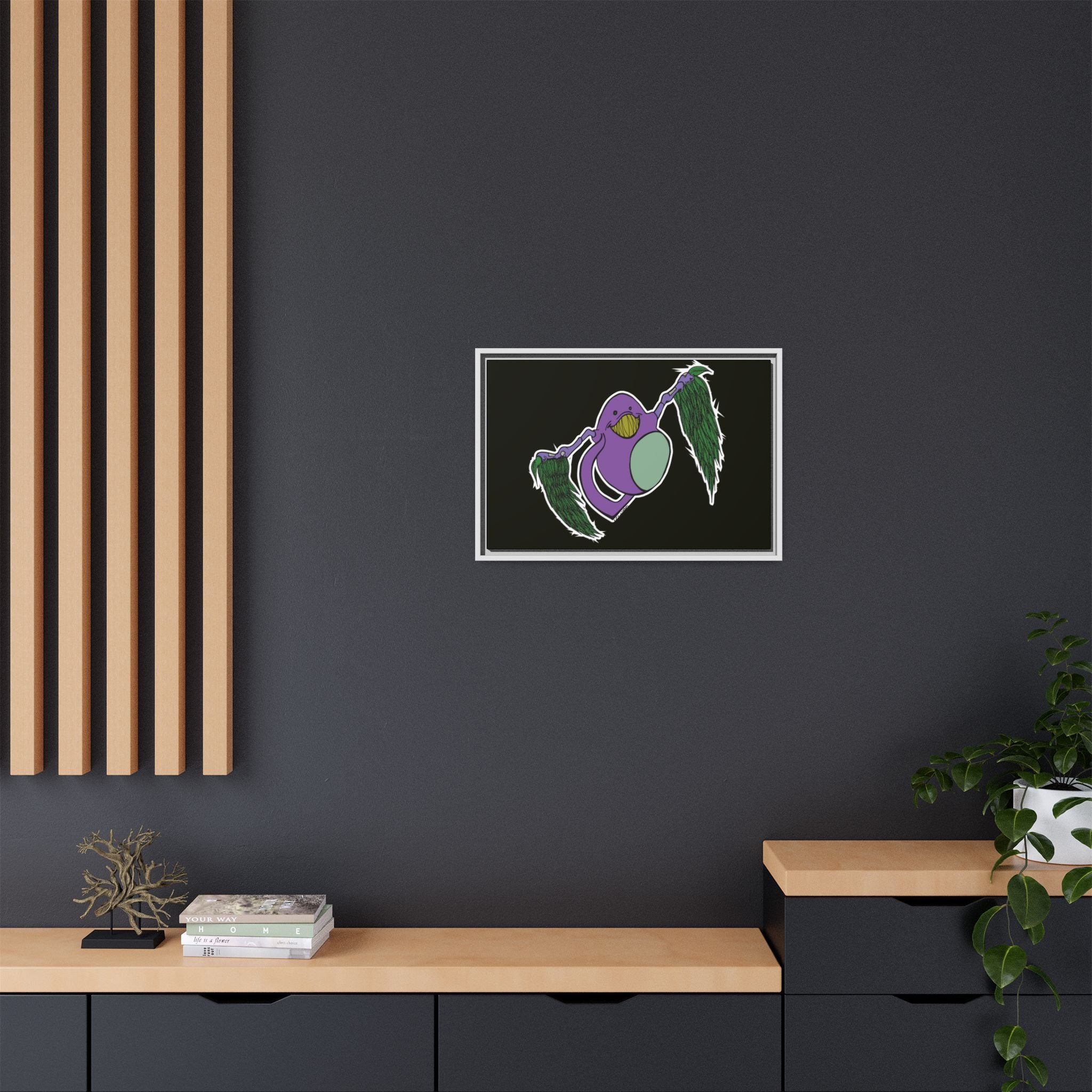 "Fly Guy" Framed Matte Canvas Art —By Larry White