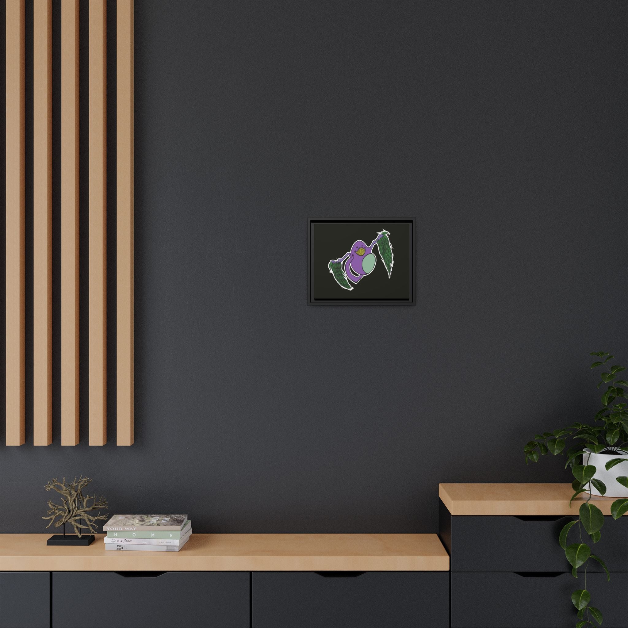 "Fly Guy" Framed Matte Canvas Art —By Larry White