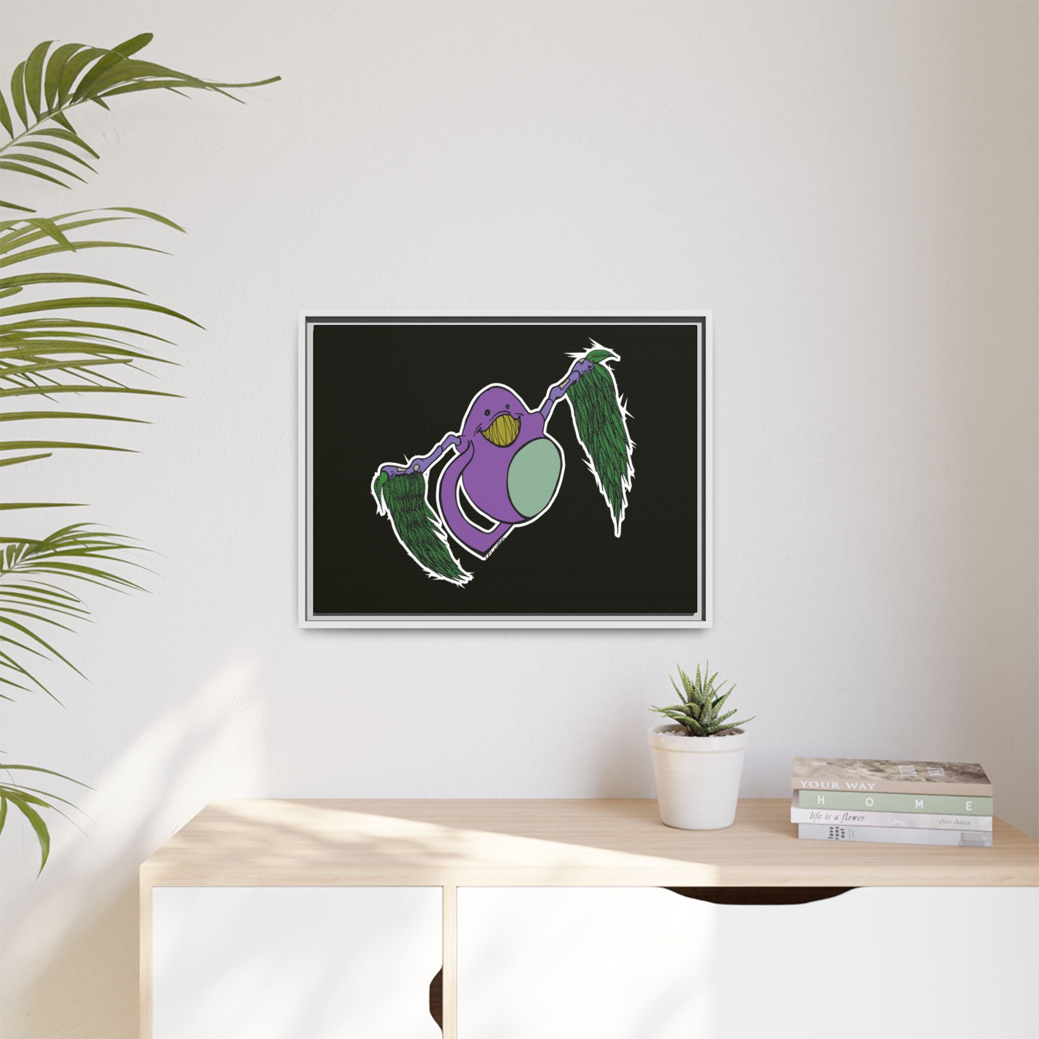 "Fly Guy" Framed Matte Canvas Art —By Larry White