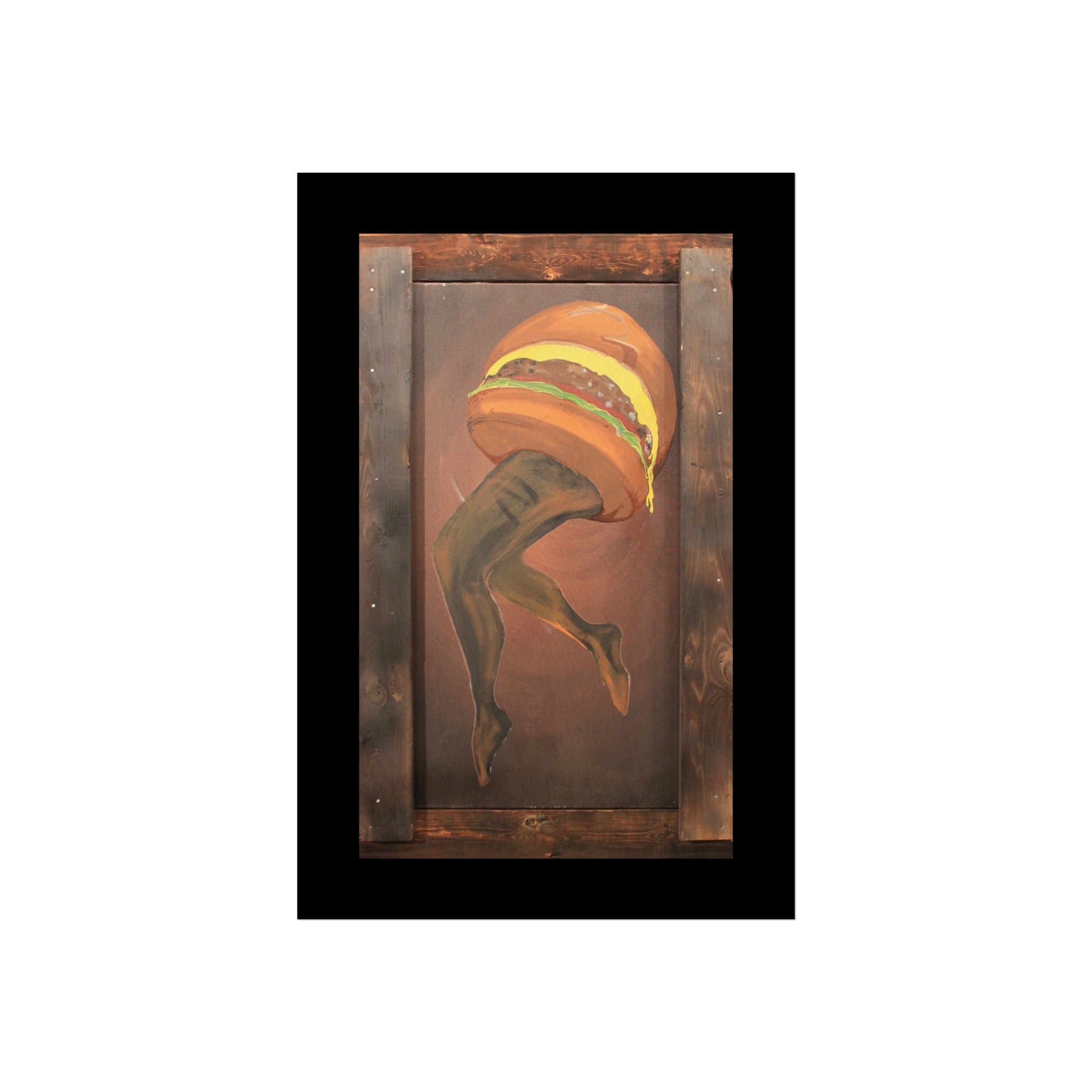 Burger Legs Fine Art Poster — "Burger Legs" Painting by Larry White